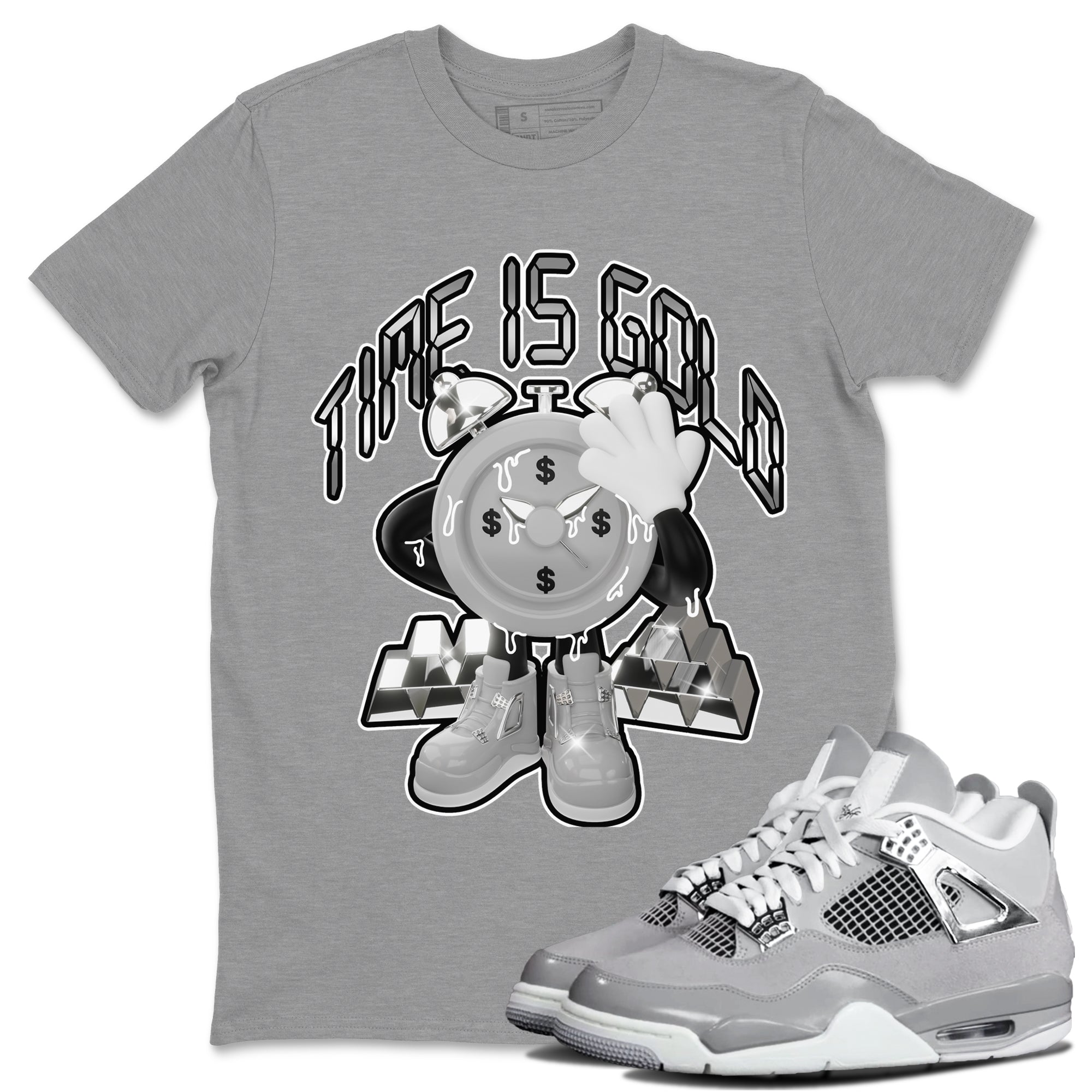 Time Is Gold snkmatch Tee - Air Jordan 4 Frozen Moments