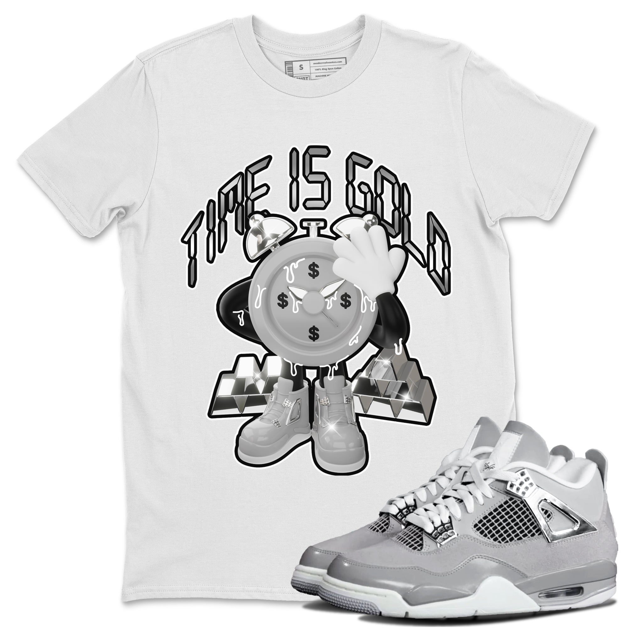 Time Is Gold snkmatch Tee - Air Jordan 4 Frozen Moments