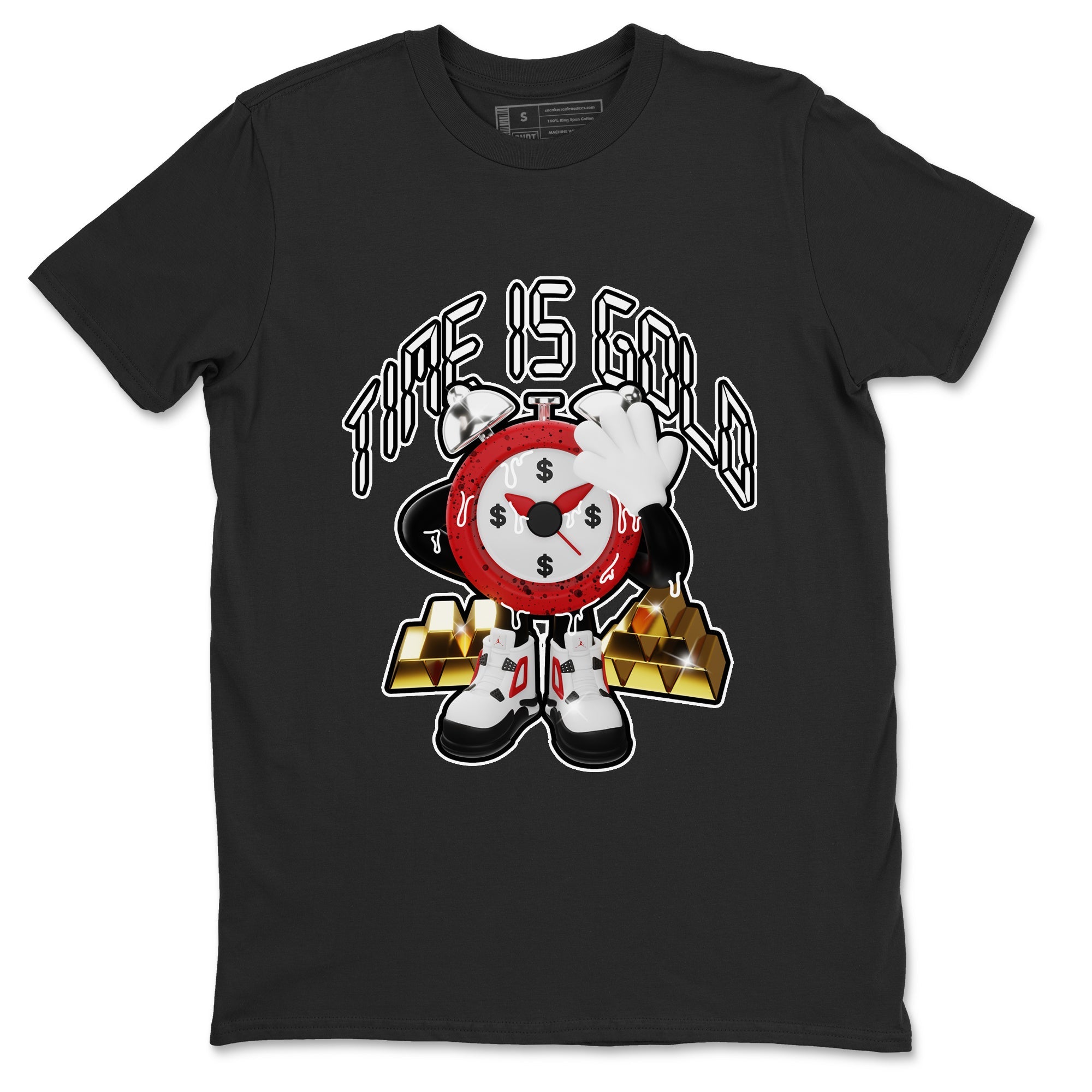 Time Is Gold snkmatch Tee - Air Jordan 4 Red Cement