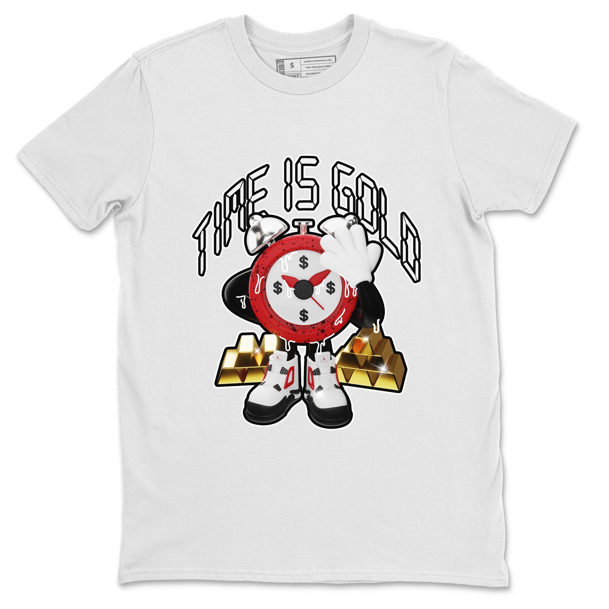 Time Is Gold snkmatch Tee - Air Jordan 4 Red Cement