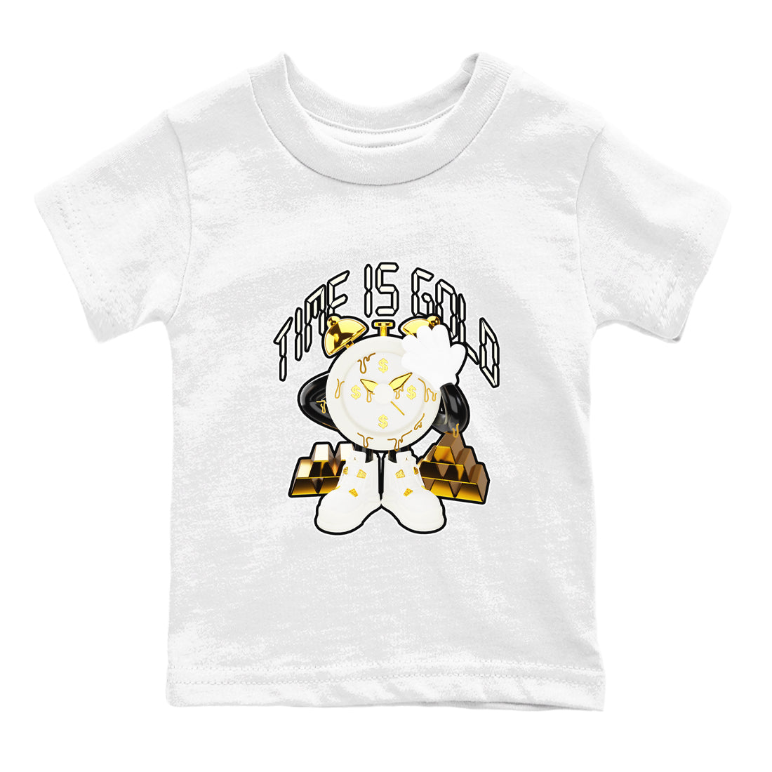Time Is Gold snkmatch Tees Kids - Air Jordan 4 Sail 2024