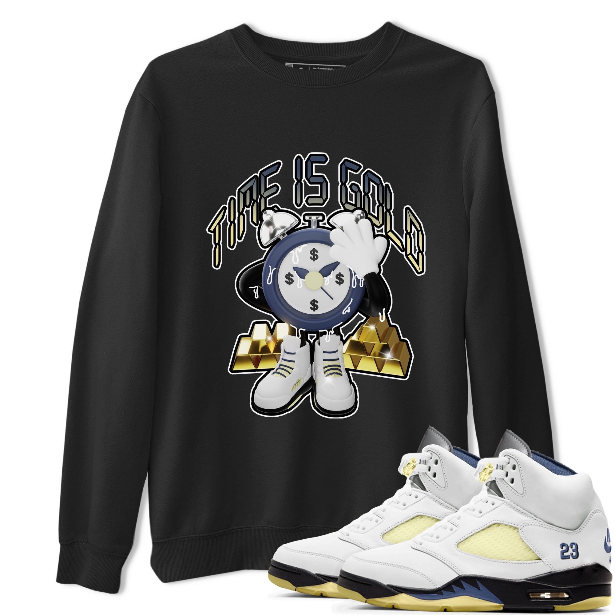 Time Is Gold snkmatch Tee - Air Jordan 5 A Ma Maniere x Photon Dust