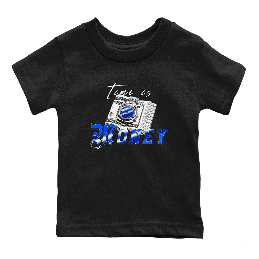 Time Is Money snkmatch Tees Kids - Air Foamposite One Royal