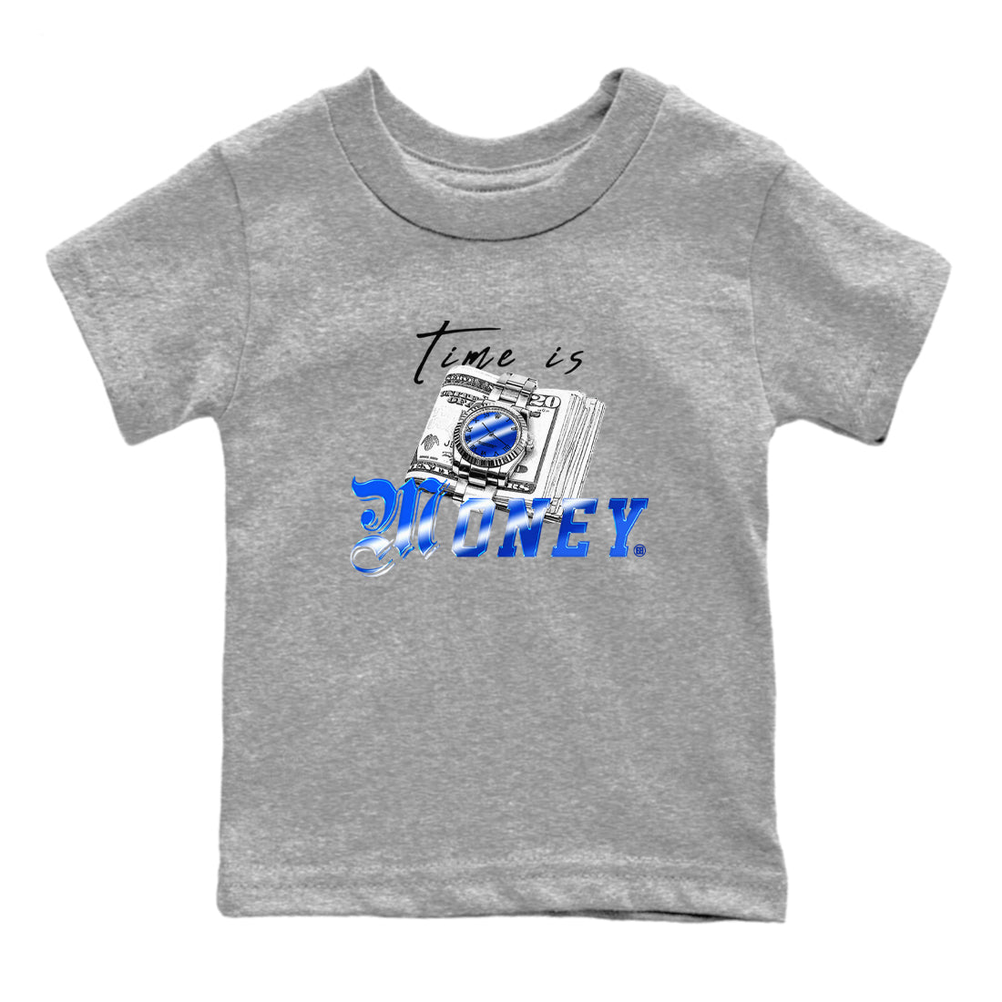 Time Is Money snkmatch Tees Kids - Air Foamposite One Royal