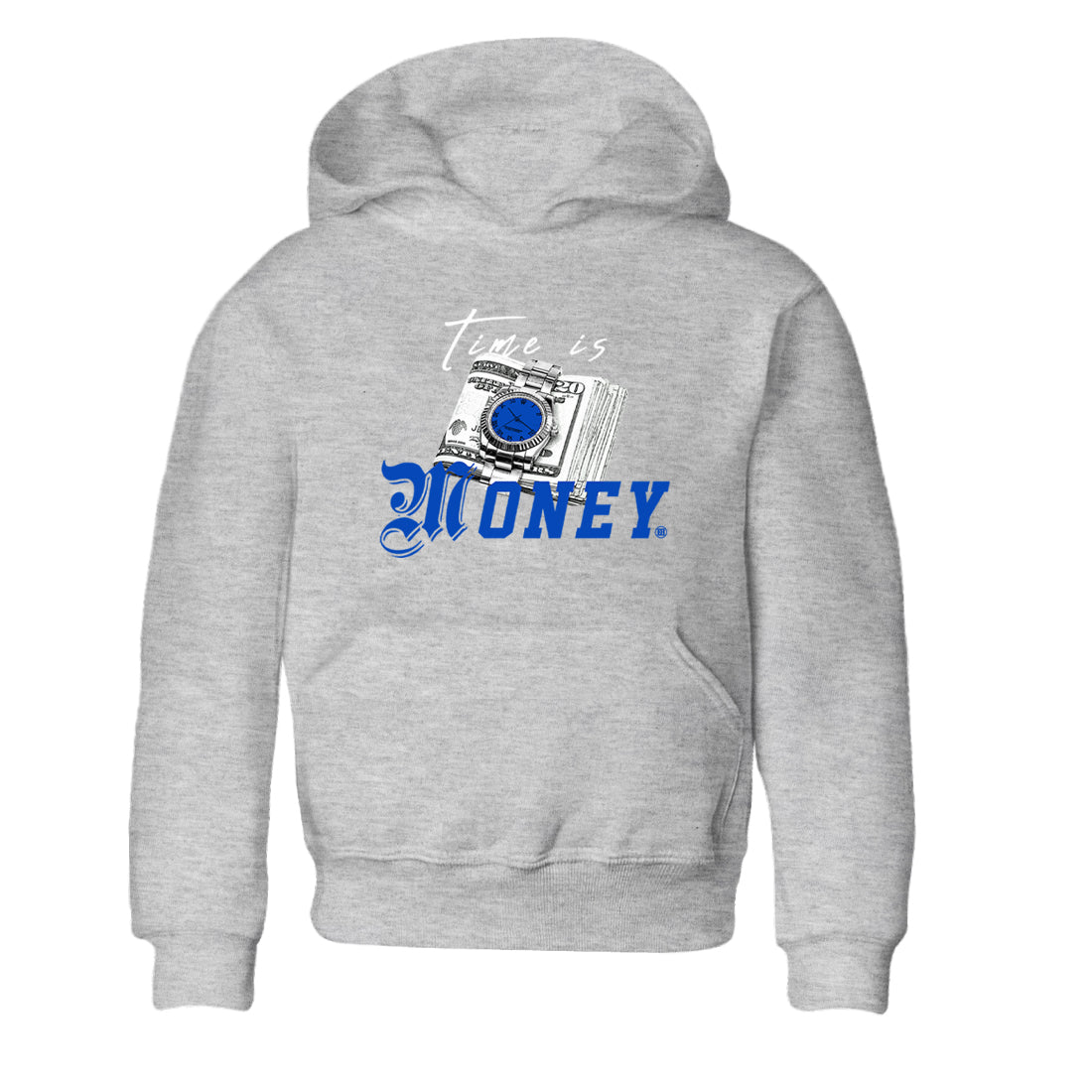 Time Is Money snkmatch Tees Kids - Air Jordan 1 Game Royal