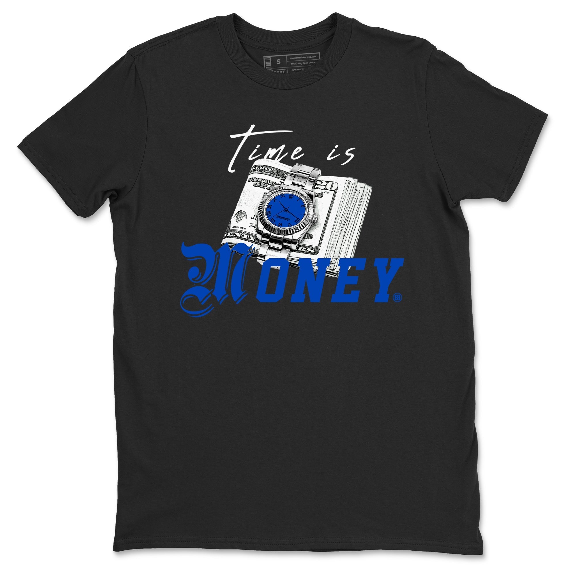 Time Is Money snkmatch Tees - Air Jordan 1 Game Royal