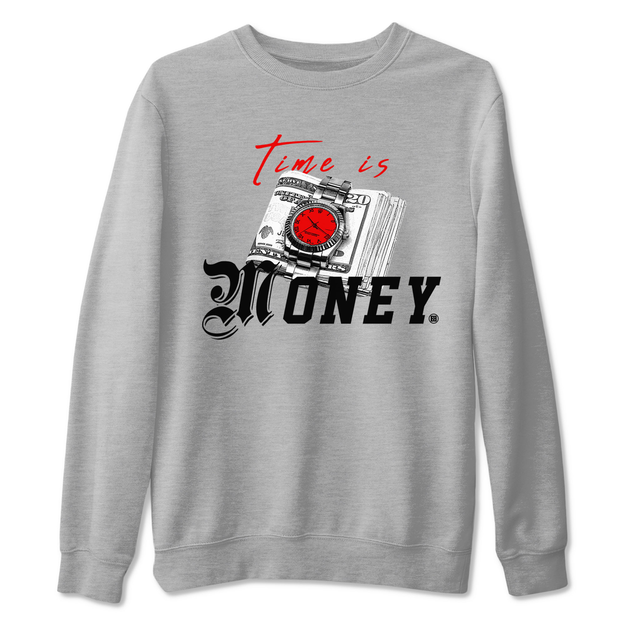 Time Is Money snkmatch Tees - Air Jordan 4 Bred Reimagined