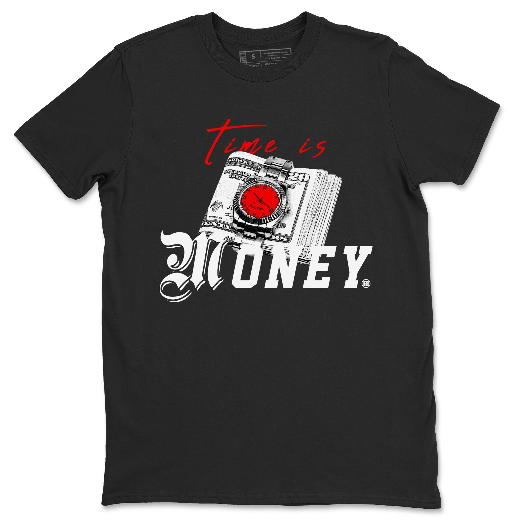 Time Is Money snkmatch Tees - Air Jordan 4 Bred Reimagined