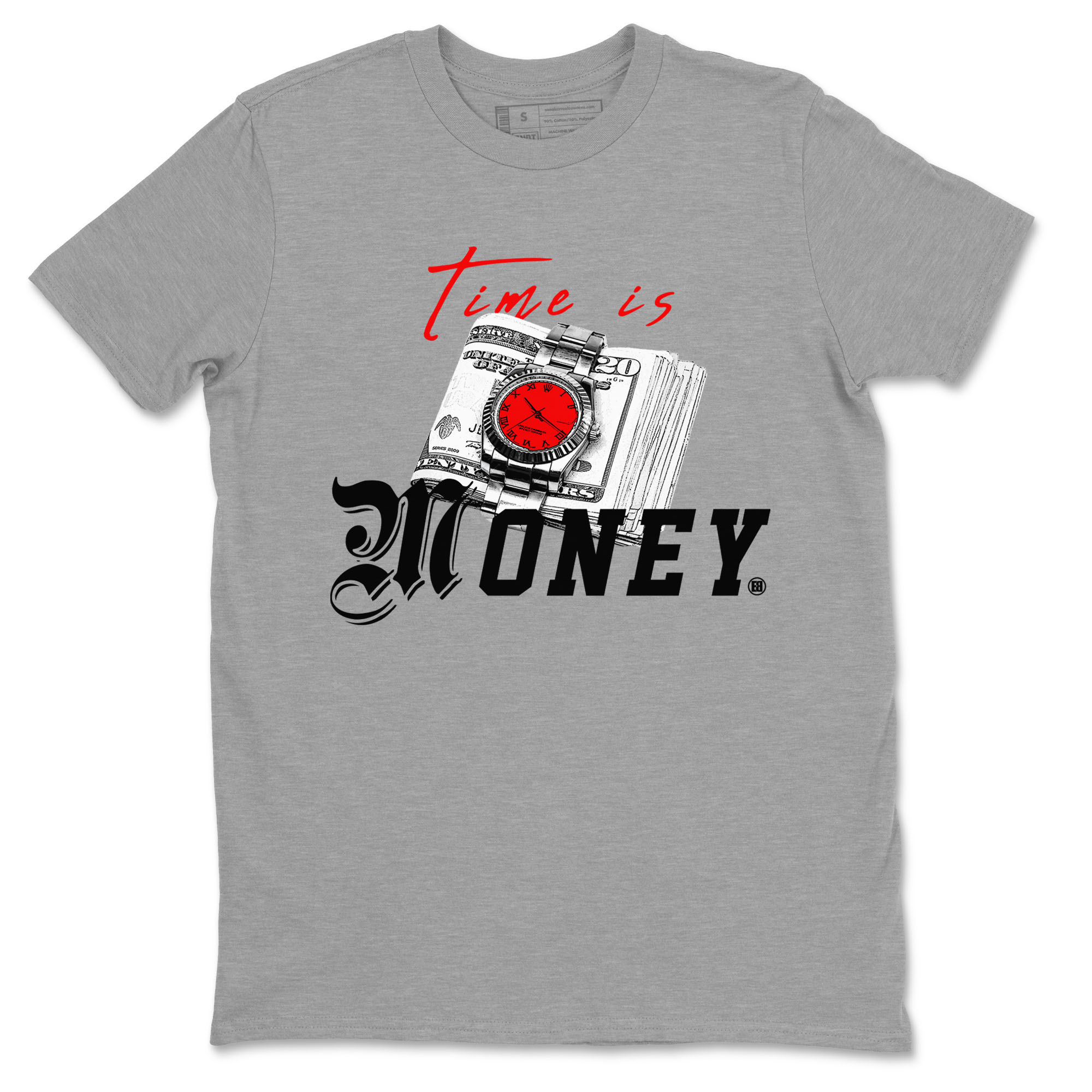 Time Is Money snkmatch Tees - Air Jordan 4 Bred Reimagined
