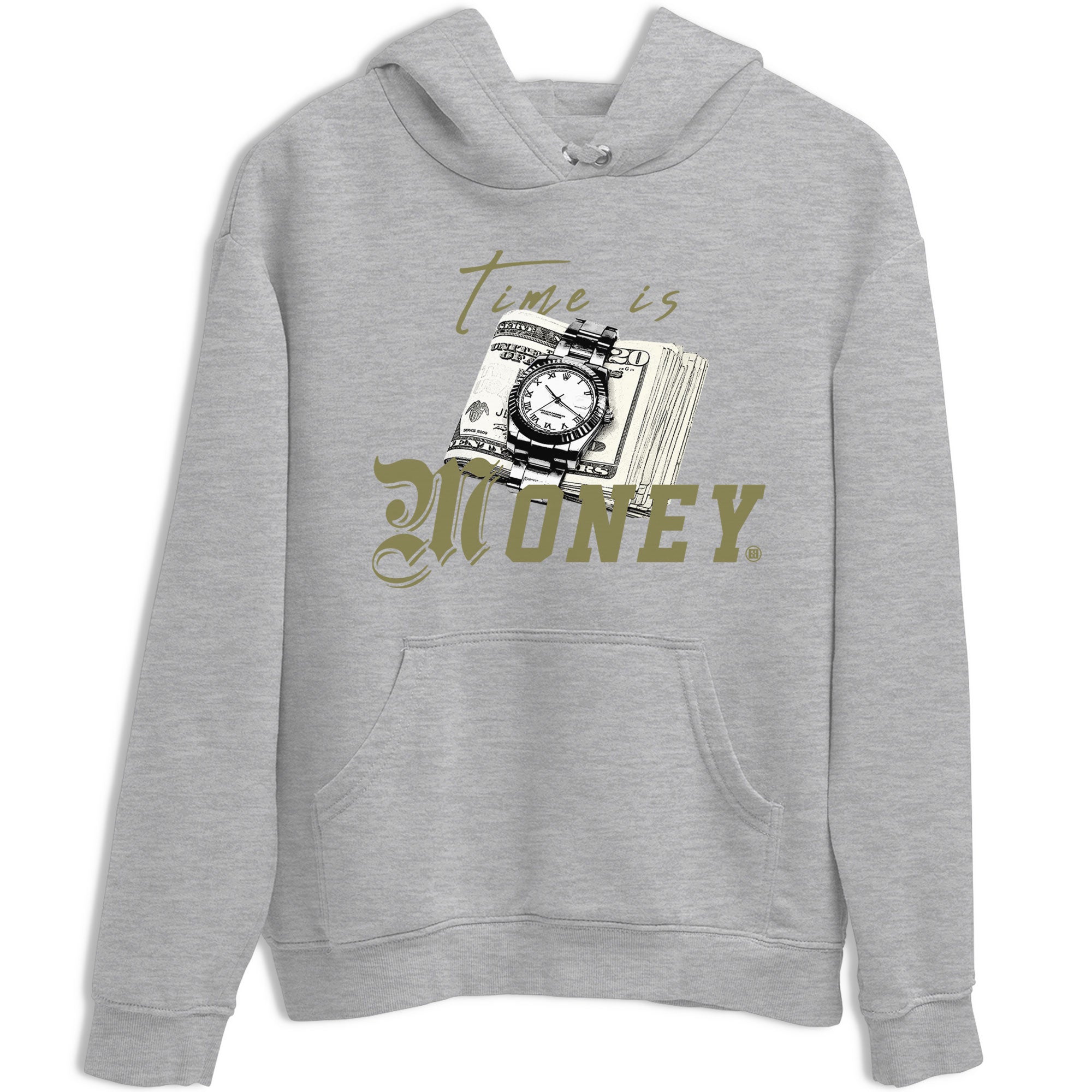 Time Is Money snkmatch Tee - Air Jordan 4 Medium Olive