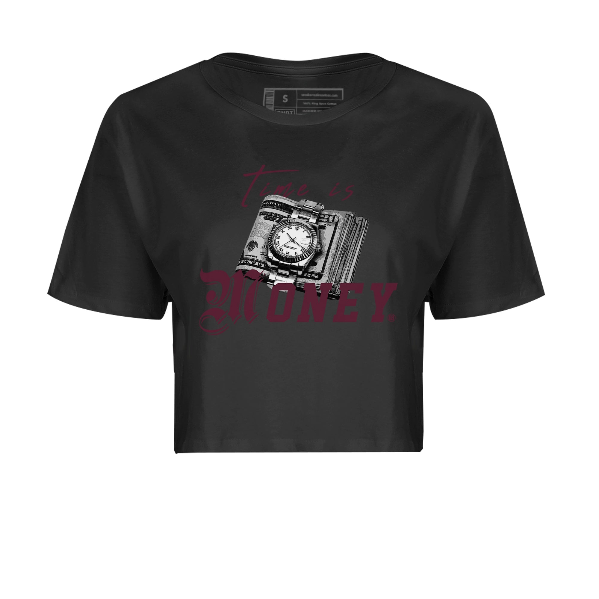 Time Is Money Women's Tops - Air Jordan 5 Burgundy