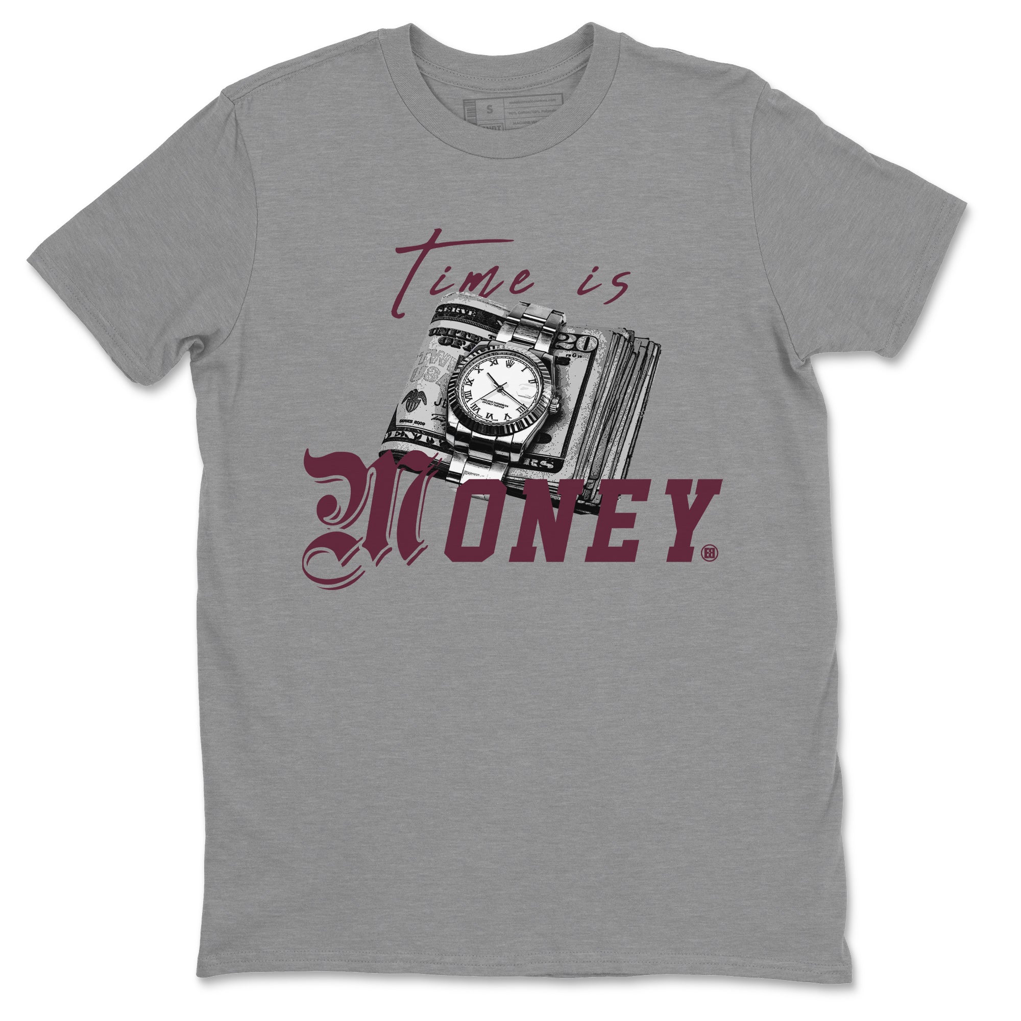 Time Is Money Unisex Tops - Air Jordan 5 Burgundy
