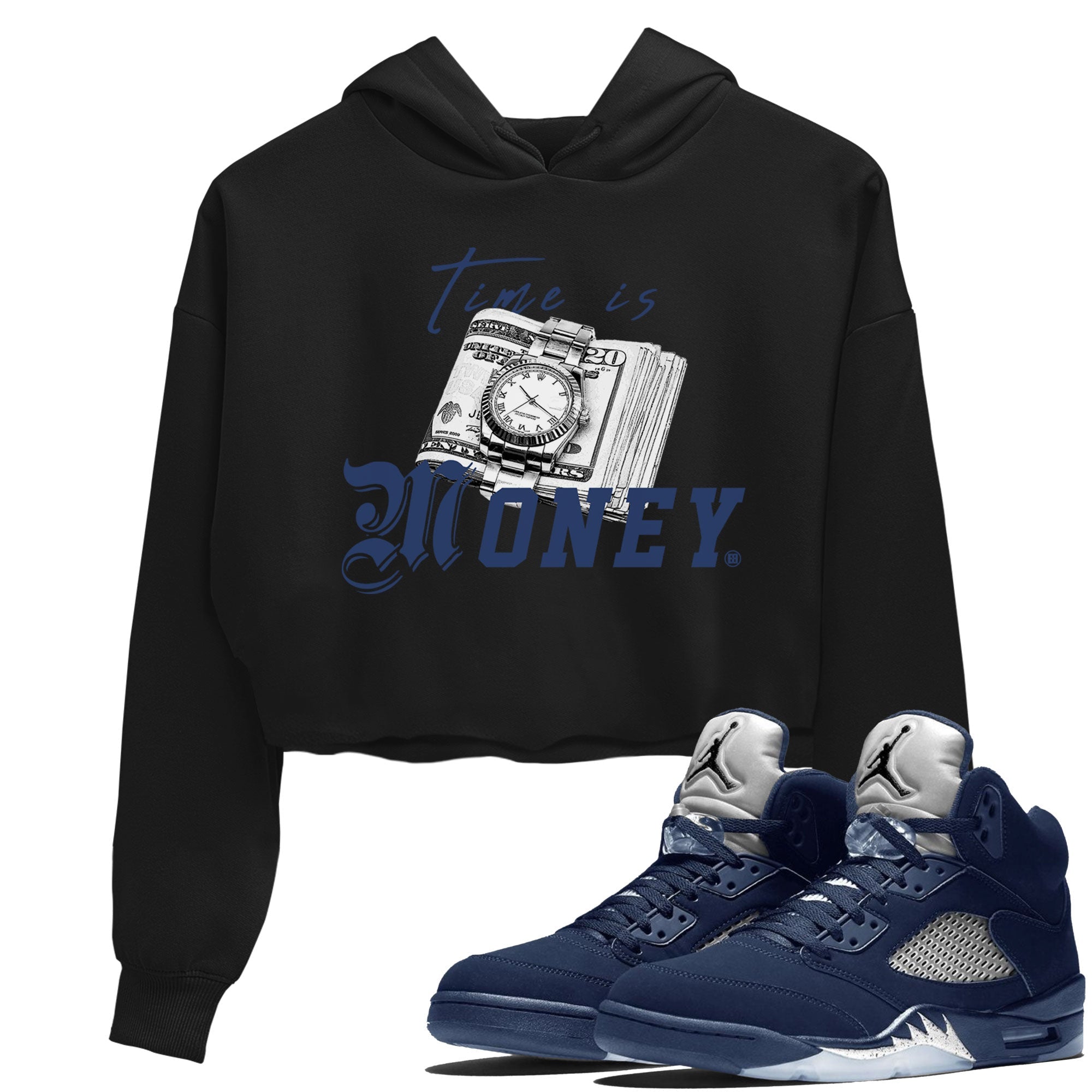 Time Is Money snkmatch Women's Top - Air Jordan 5 Georgetown