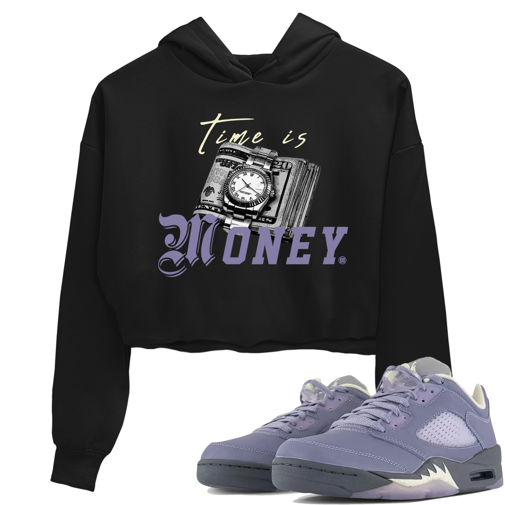 Time Is Money Women's Tops - Air Jordan 5 Indigo Haze