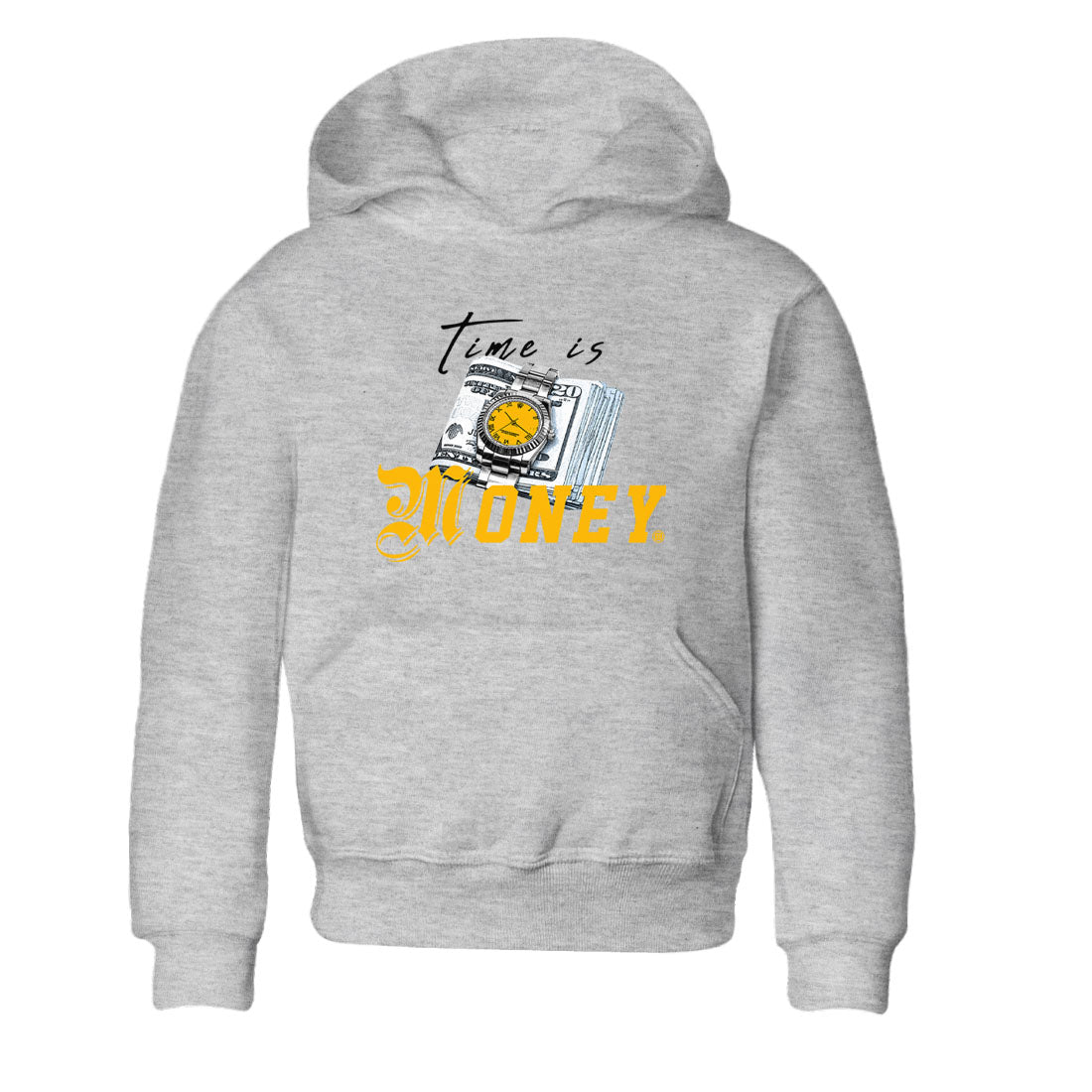 Time Is Money snkmatch Tees Kids - Air Jordan 6 Yellow Ochre