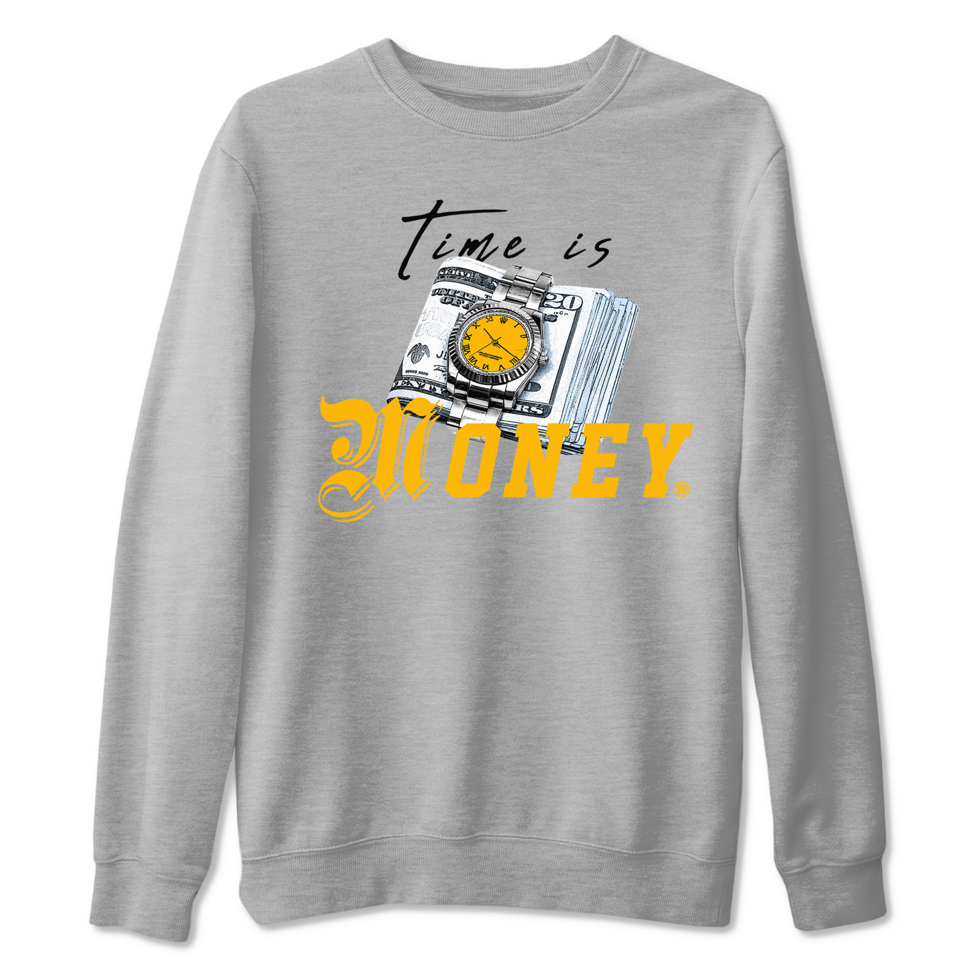 Time Is Money snkmatch Tees - Air Jordan 6 Yellow Ochre