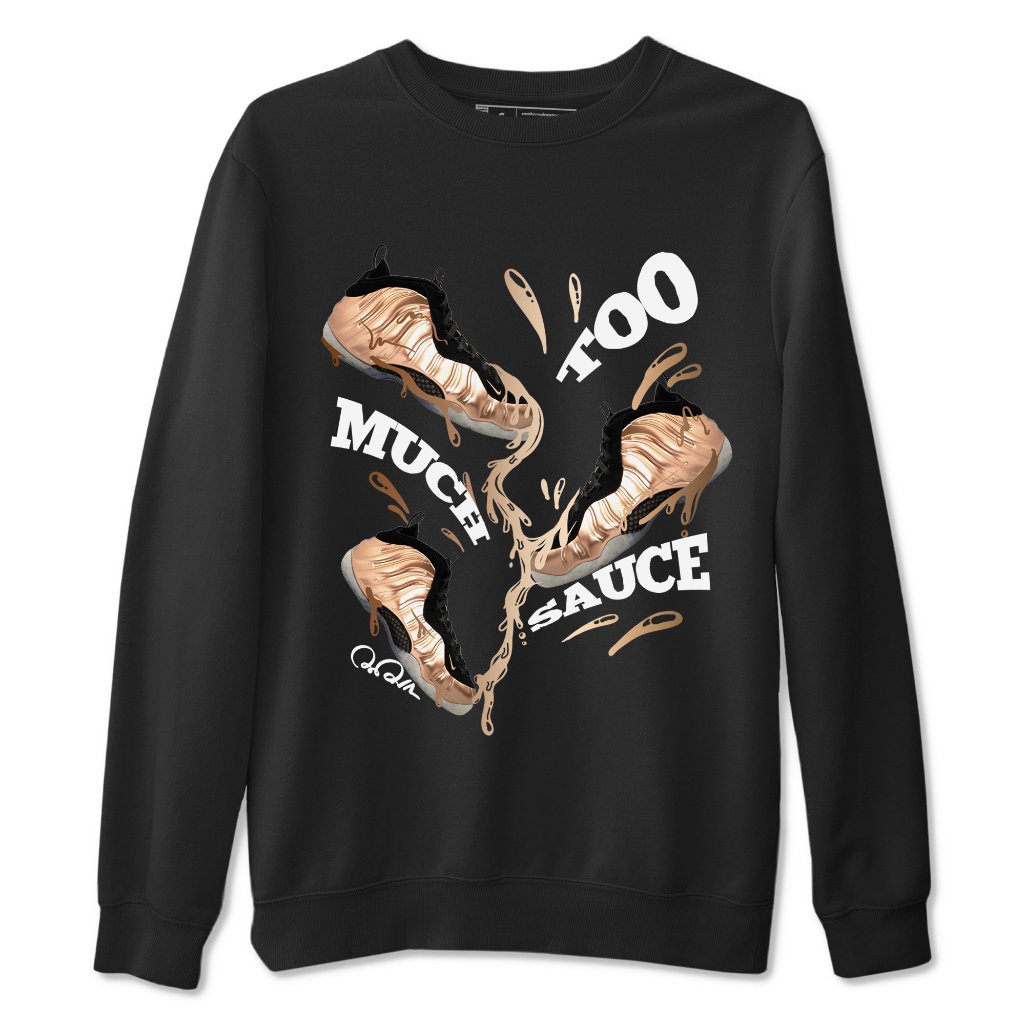 Too Much Sauce snkmatch Tees - Air Foamposite One Metallic Copper