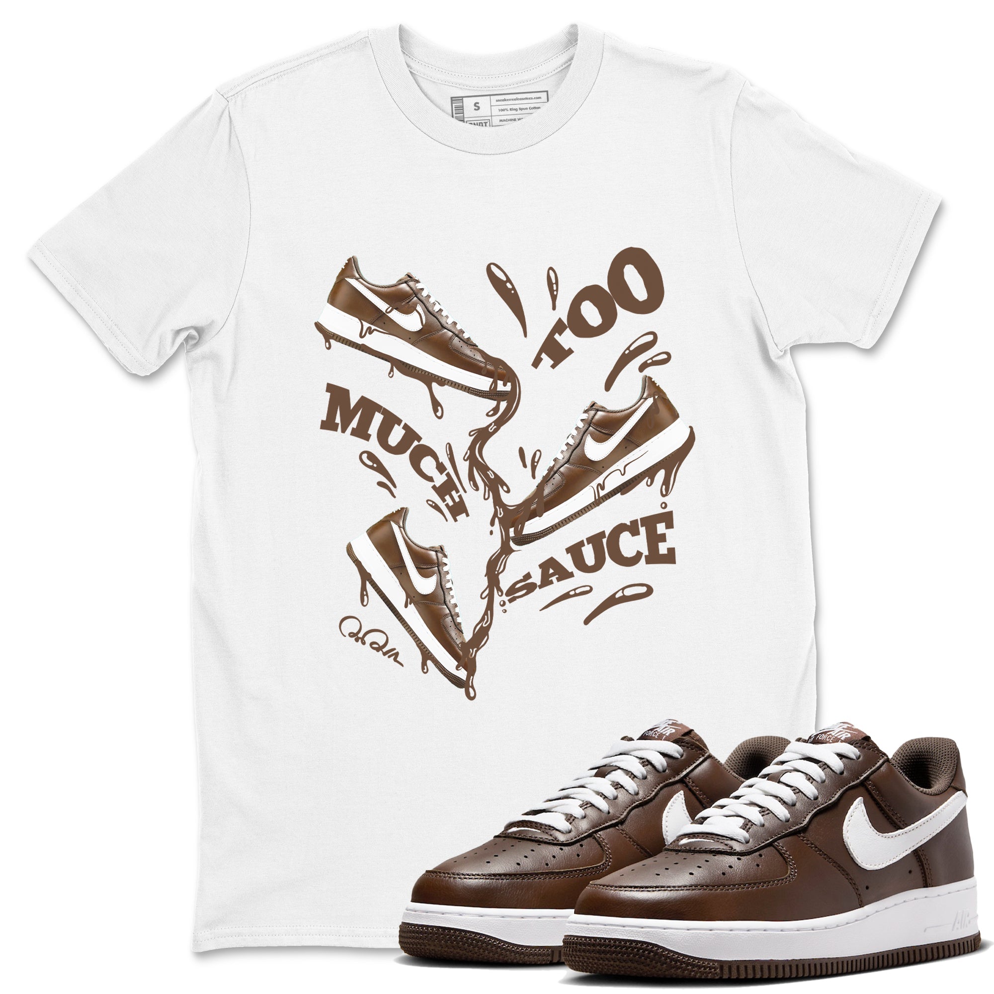 Too Much Sauce snkmatch Tee - Air Force 1 Chocolate