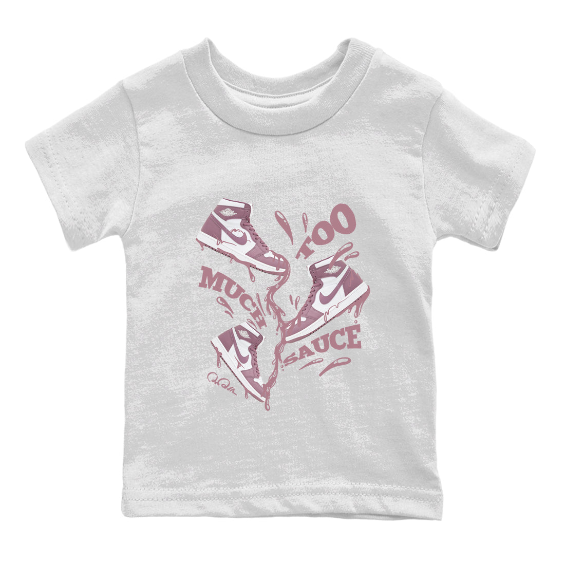 Too Much Sauce snkmatch Tee Kids - Air Jordan 1 Mauve
