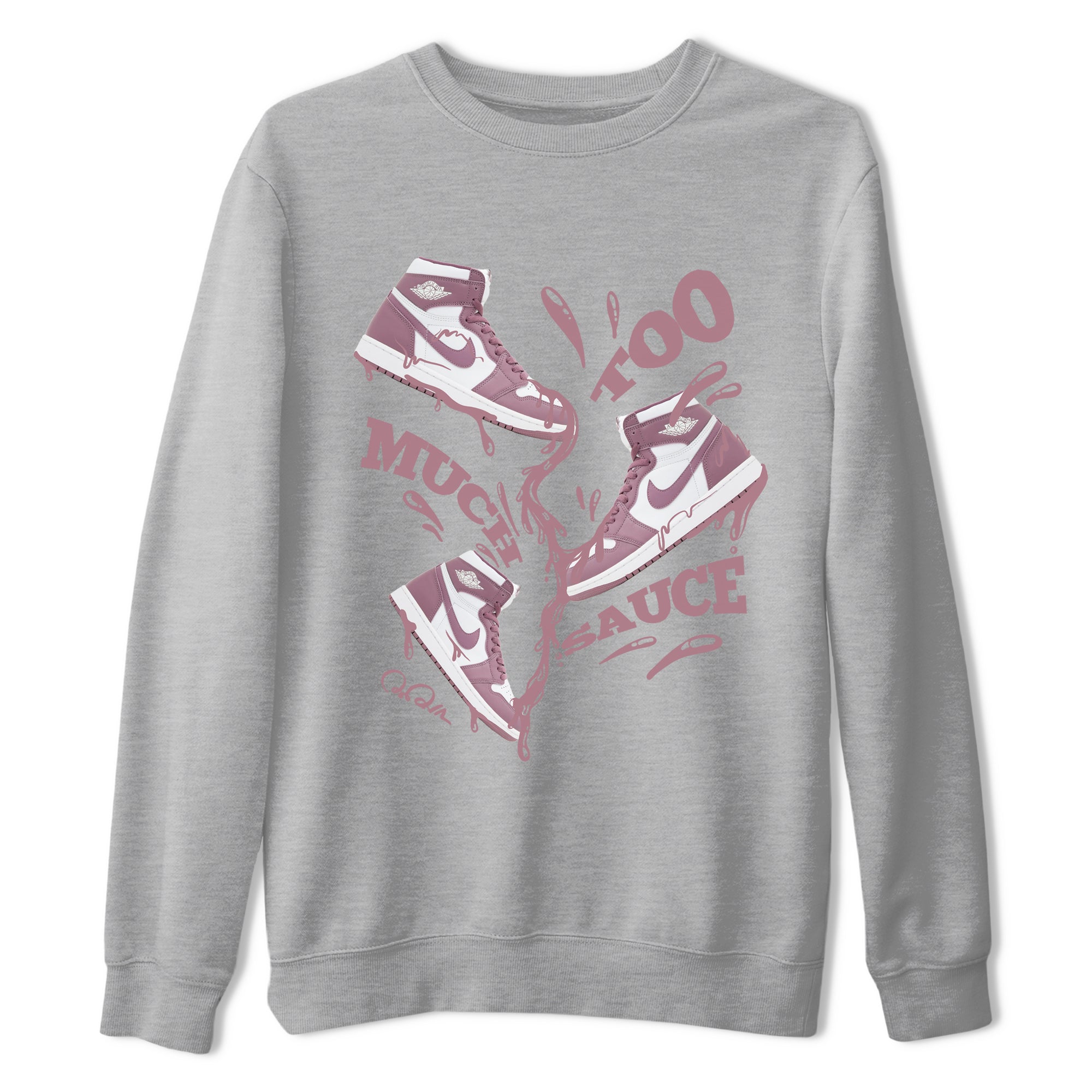 Too Much Sauce snkmatch Tee - Air Jordan 1 Mauve