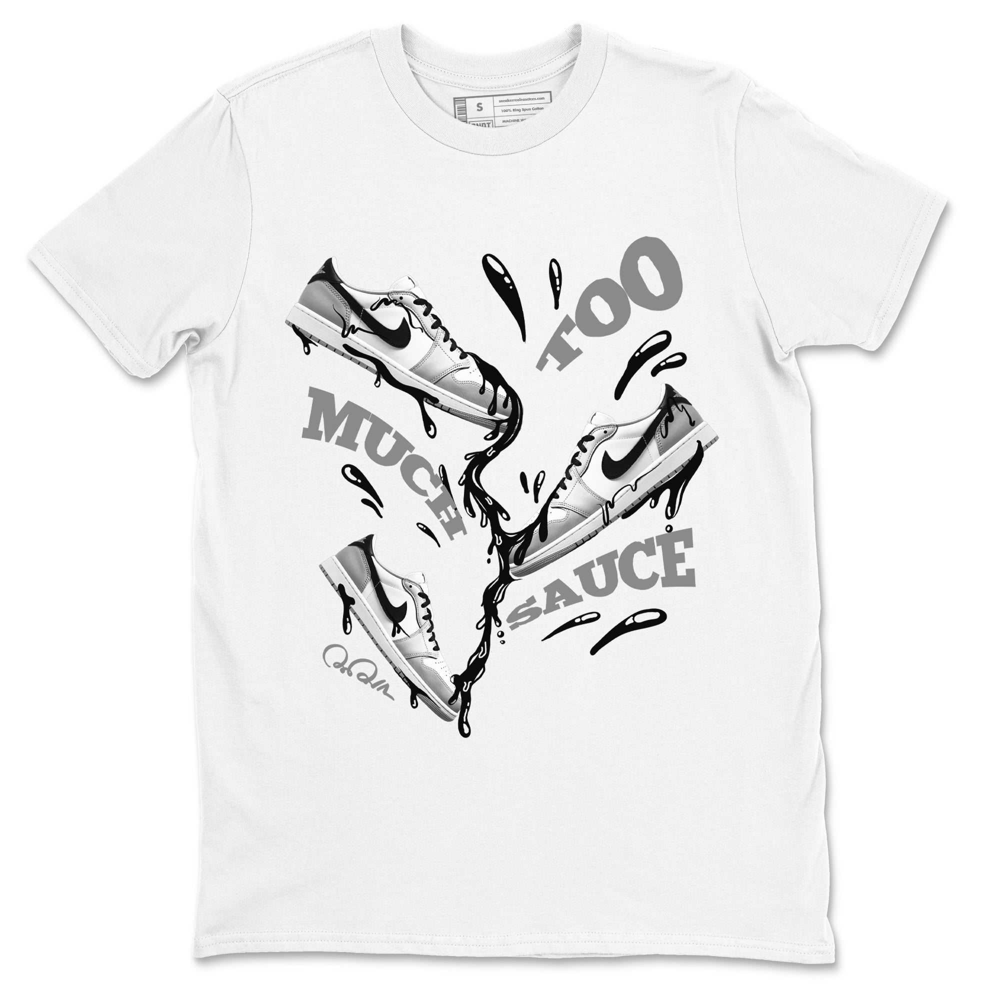 Too Much Sauce snkmatch Tees - Air Jordan 1 Wolf Grey