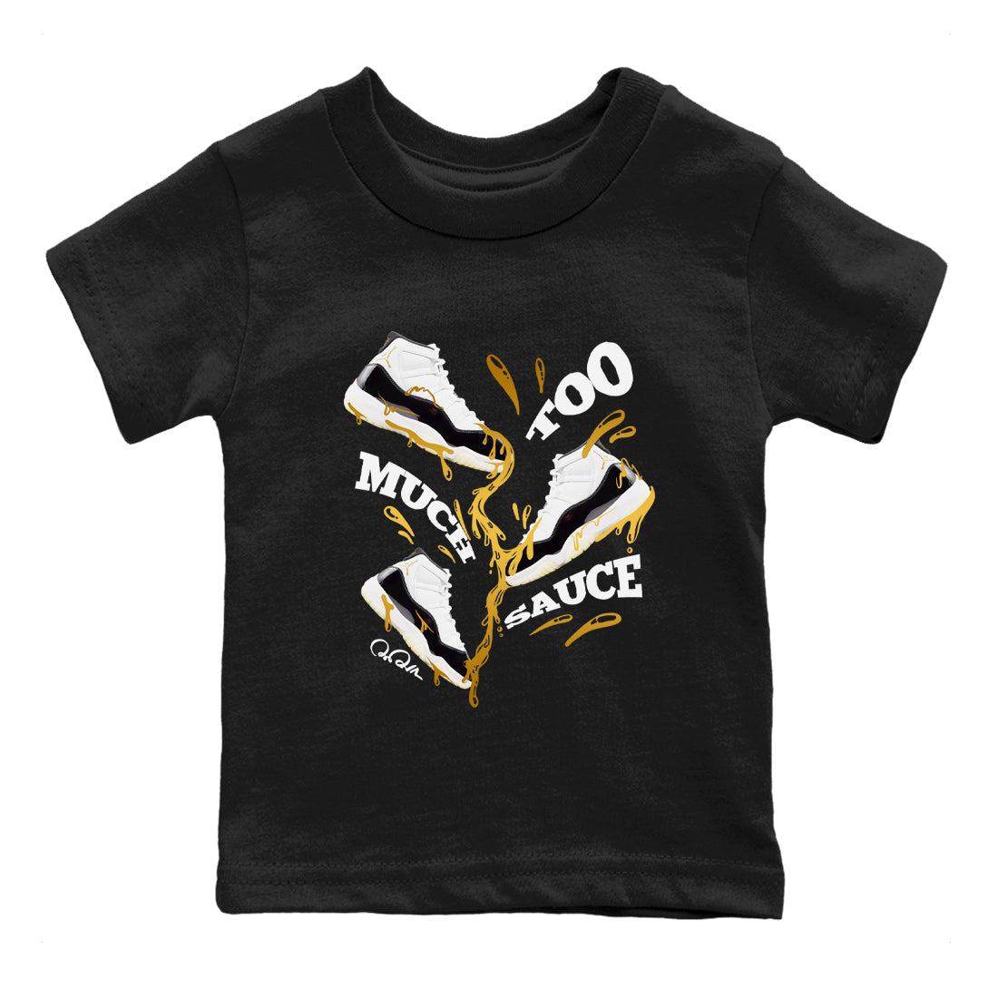 Too Much Sauce snkmatch Tees Kids - Air Jordan 11 Gratitude