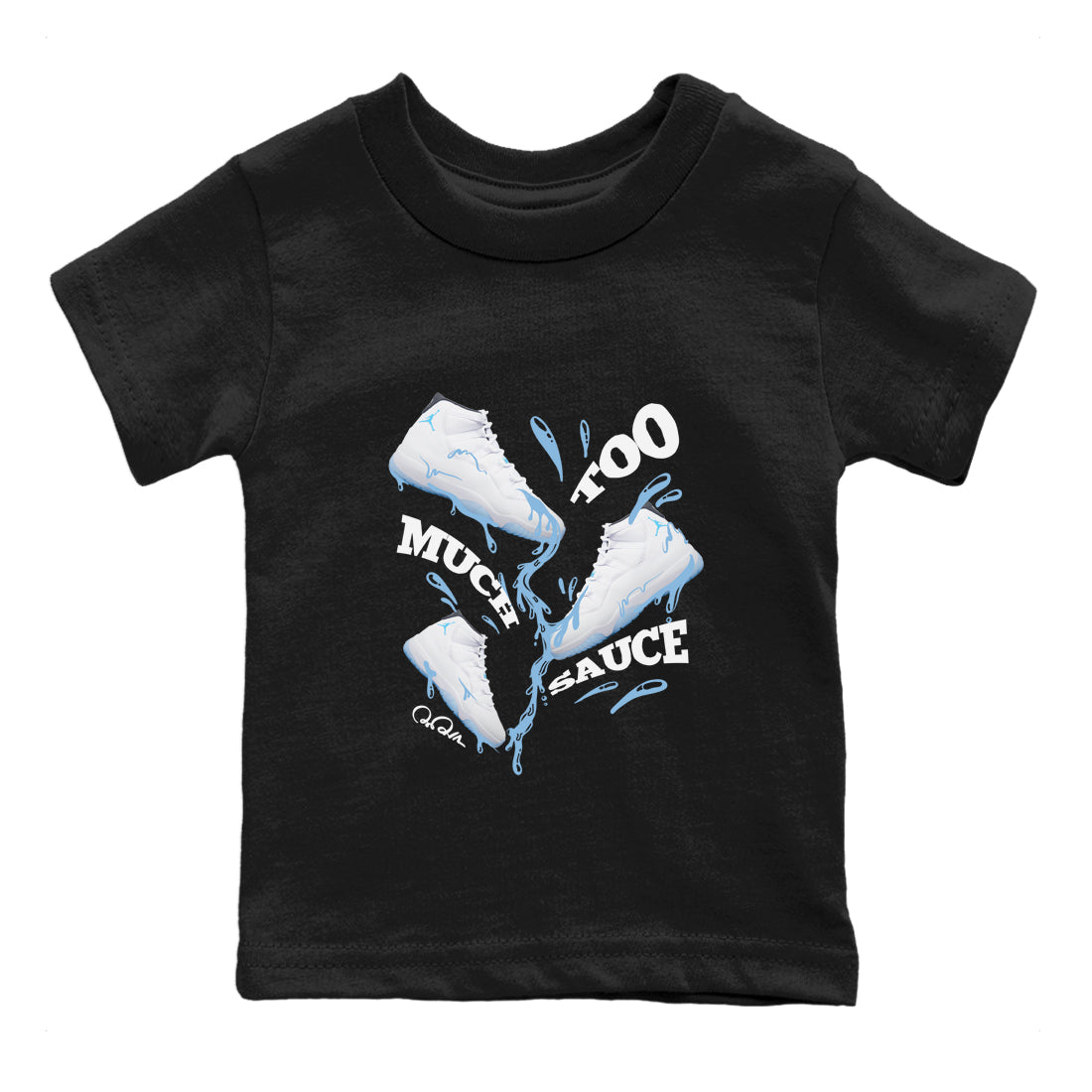 Too Much Sauce snkmatch Tees Kids - Air Jordan 11 Legend Blue