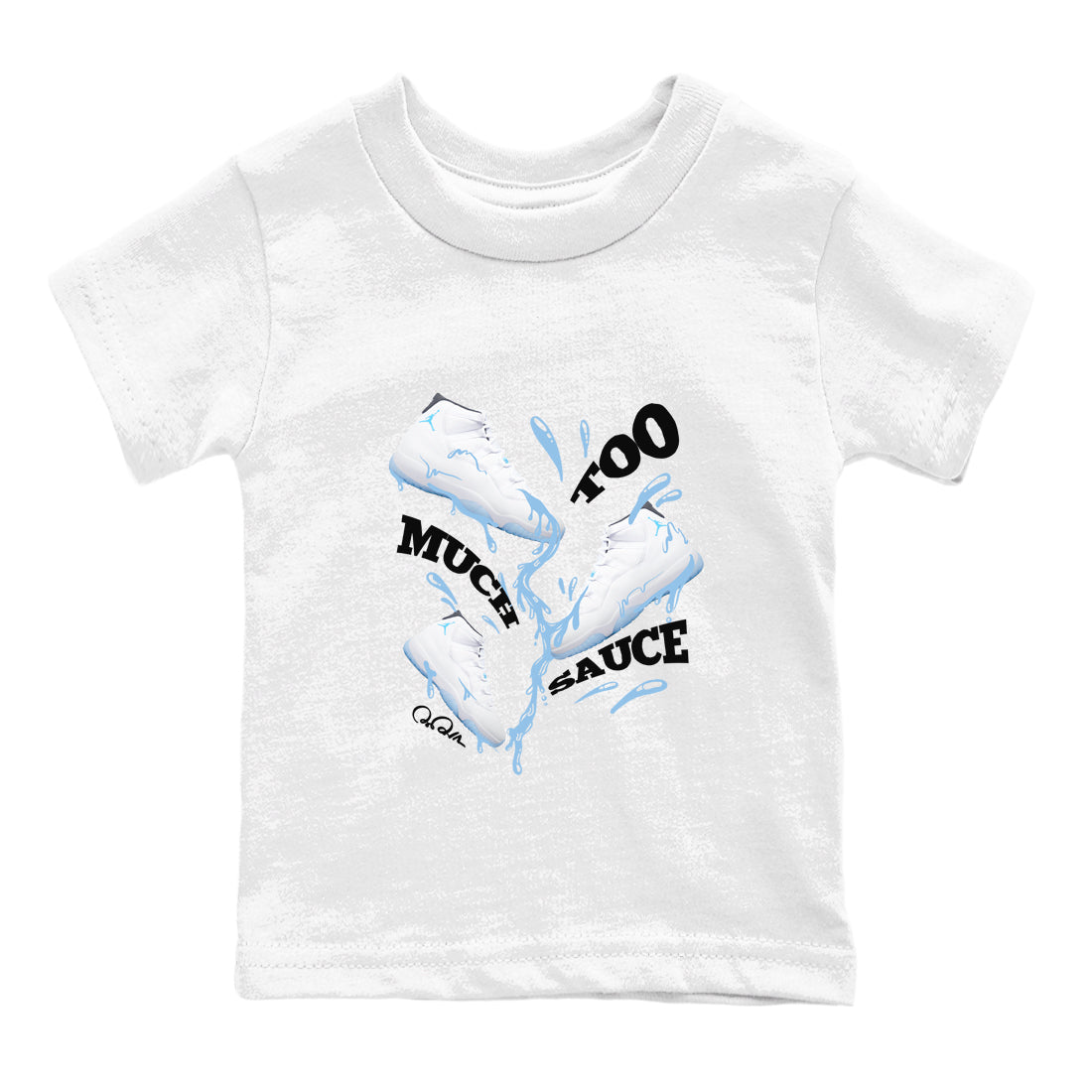 Too Much Sauce snkmatch Tees Kids - Air Jordan 11 Legend Blue
