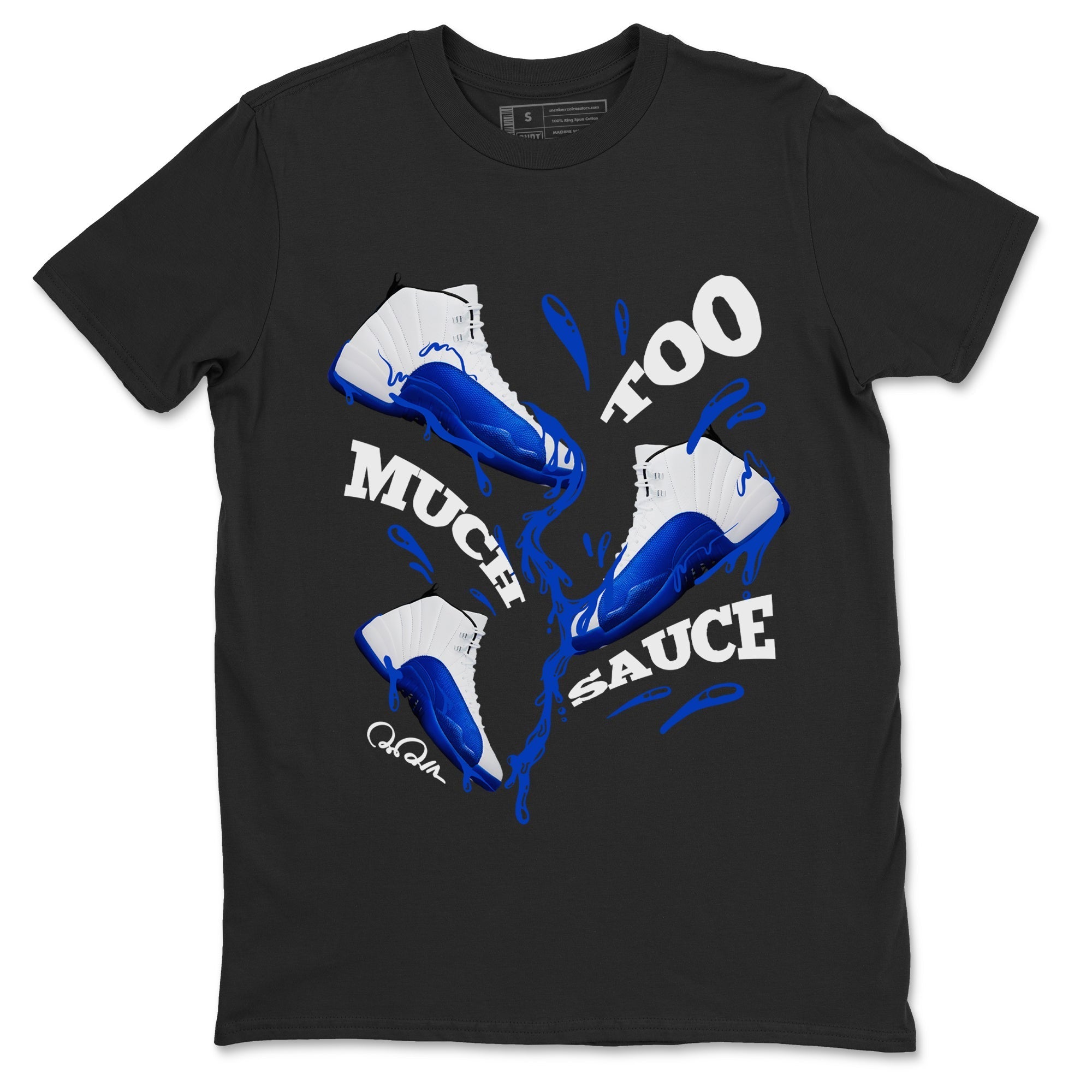 Too Much Sauce snkmatch Tees - Air Jordan 12 Blueberry