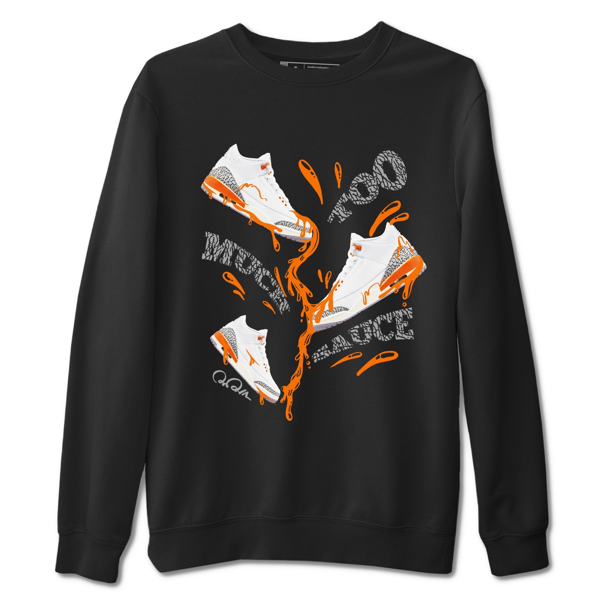 Too Much Sauce snkmatch Tees - Air Jordan 3 Georgia Peach