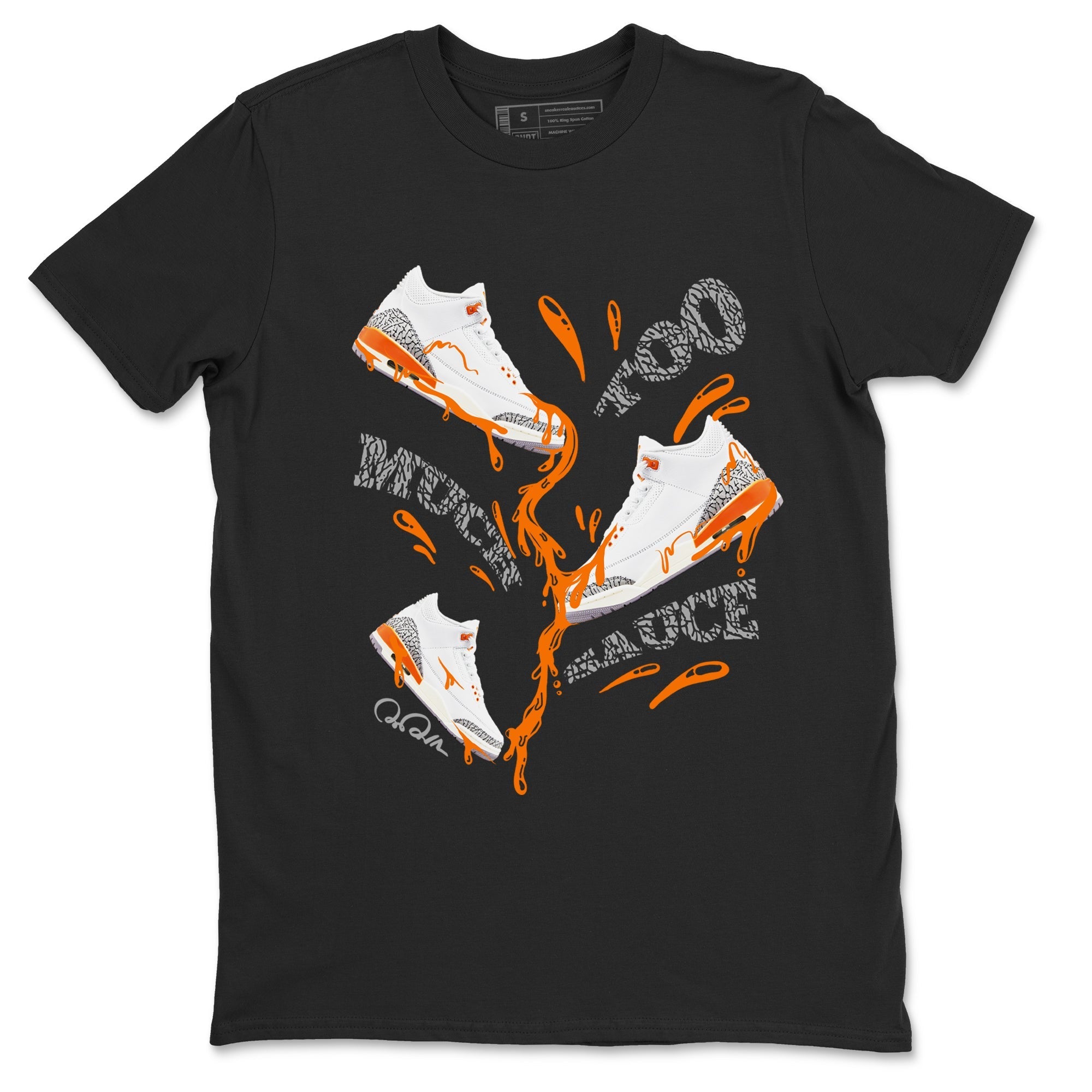 Too Much Sauce snkmatch Tees - Air Jordan 3 Georgia Peach