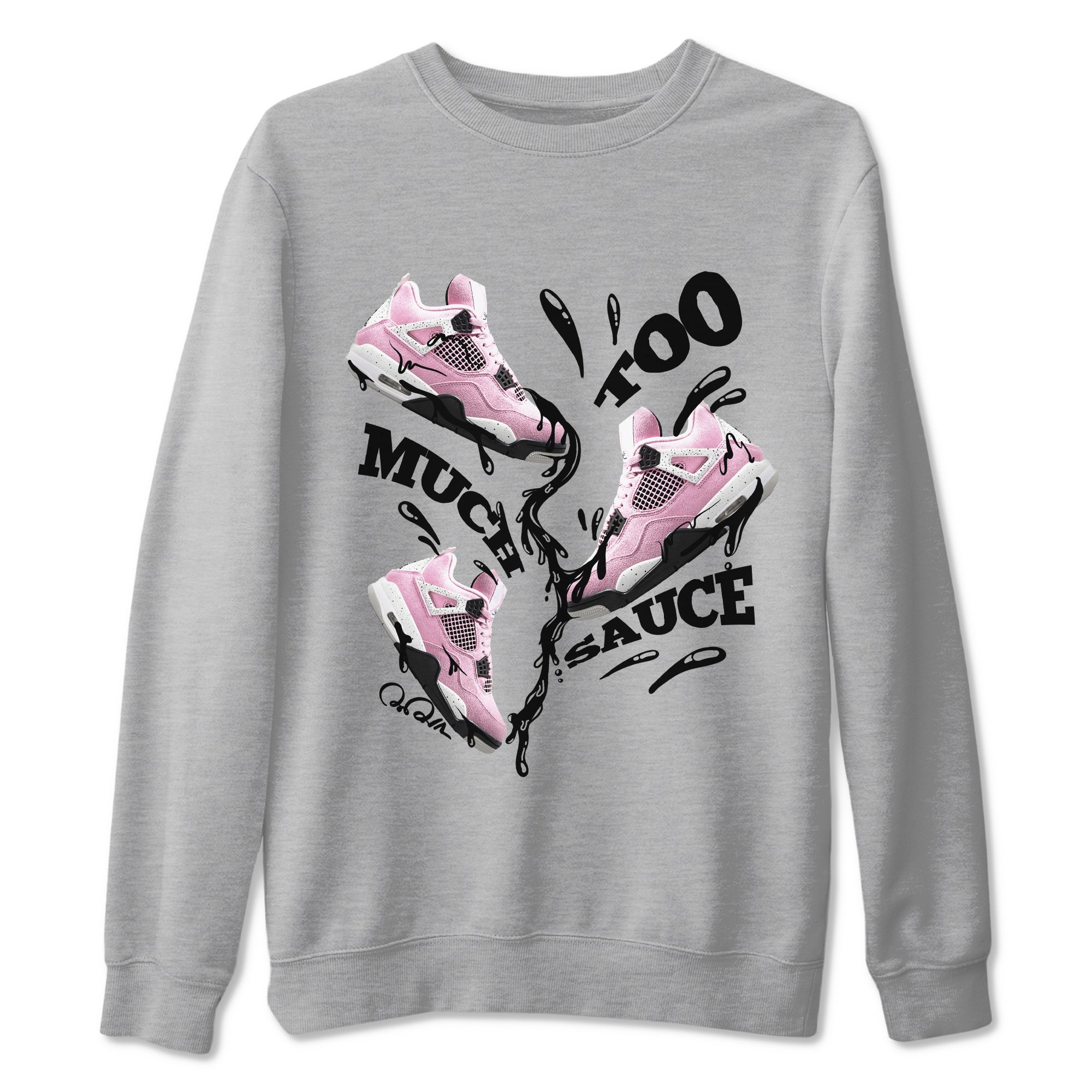 Too Much Sauce snkmatch Tees - Air Jordan 4 Orchid