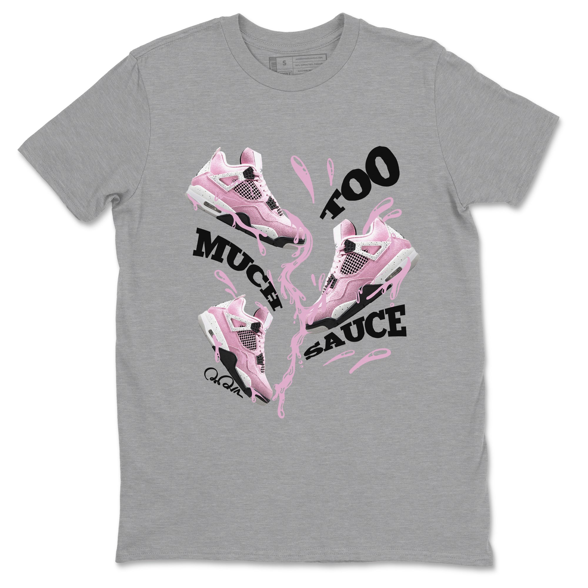Too Much Sauce snkmatch Tees - Air Jordan 4 Orchid