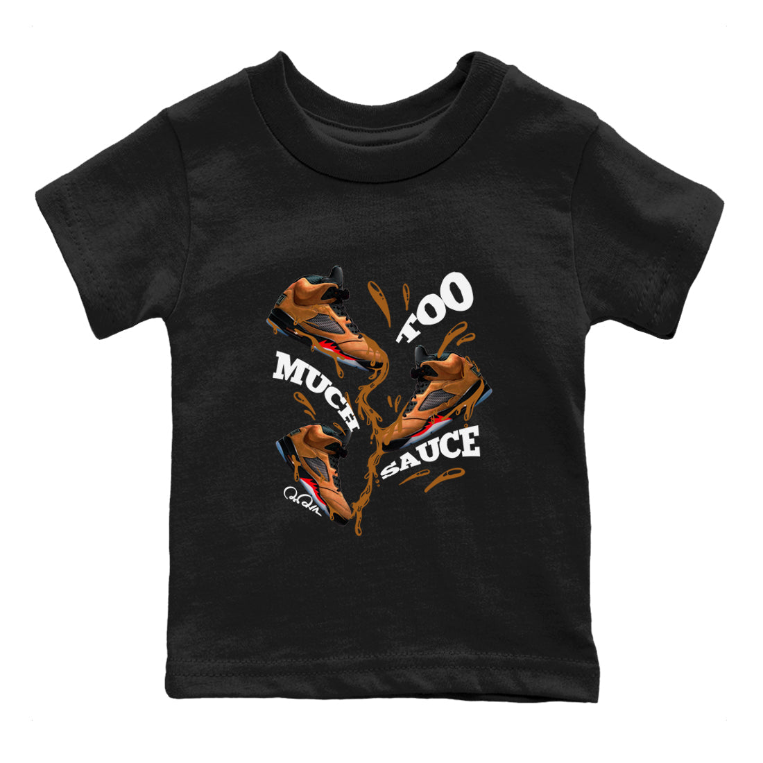 Too Much Sauce snkmatch Tees Kids - Air Jordan 5 Archaeo Brown
