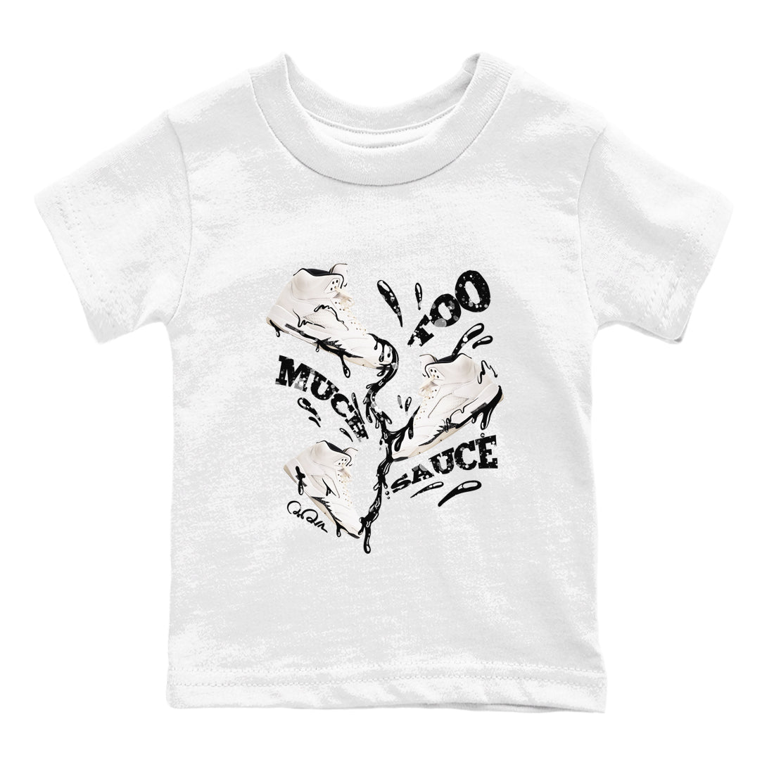 Too Much Sauce snkmatch Tees Kids - Air Jordan 5 Sail