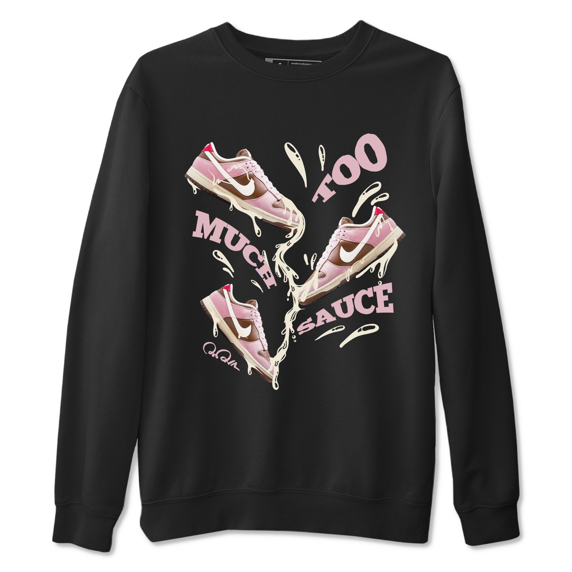 Too Much Sauce snkmatch Tees - Dunk Cacao Wow And Pink Foam