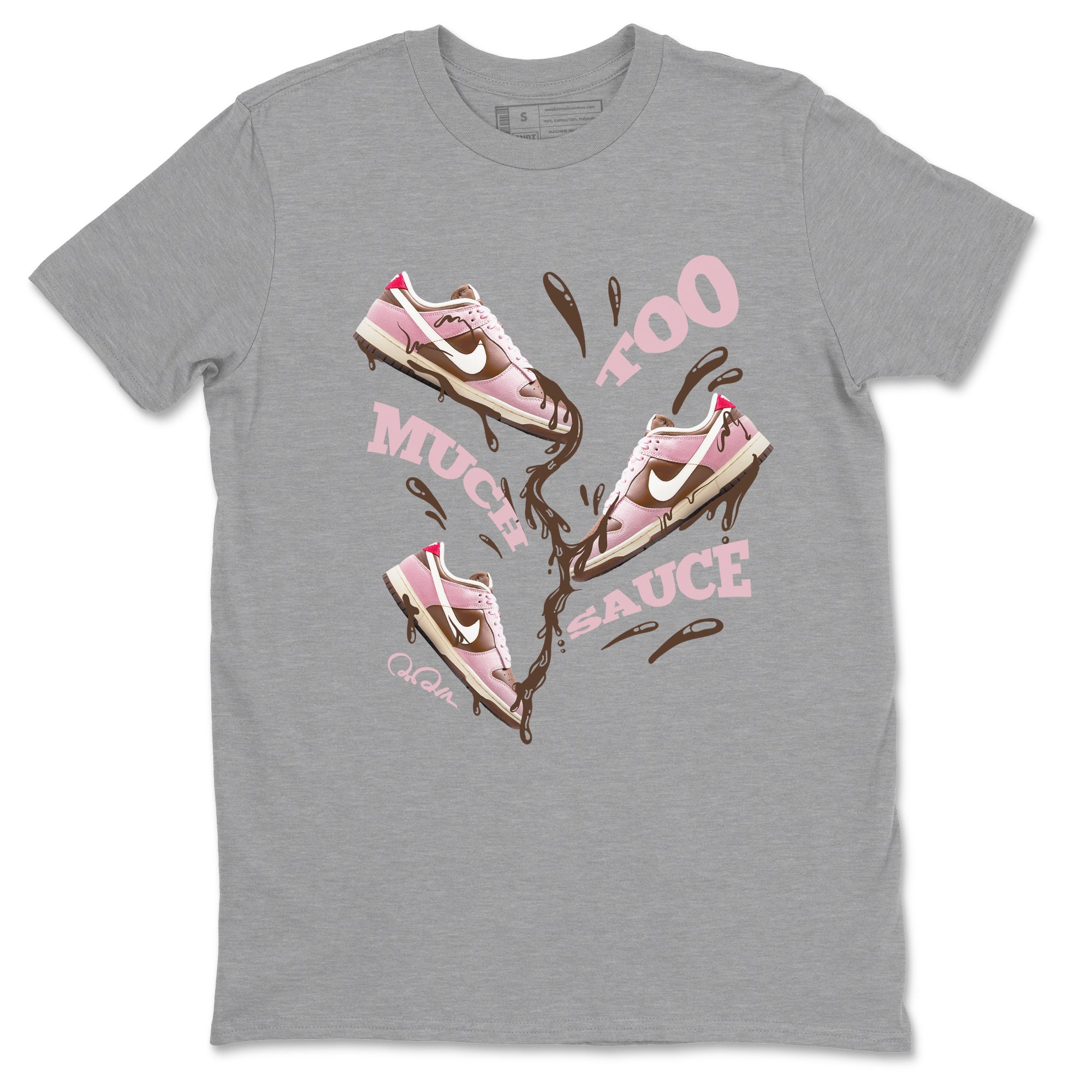 Too Much Sauce snkmatch Tees - Dunk Cacao Wow And Pink Foam
