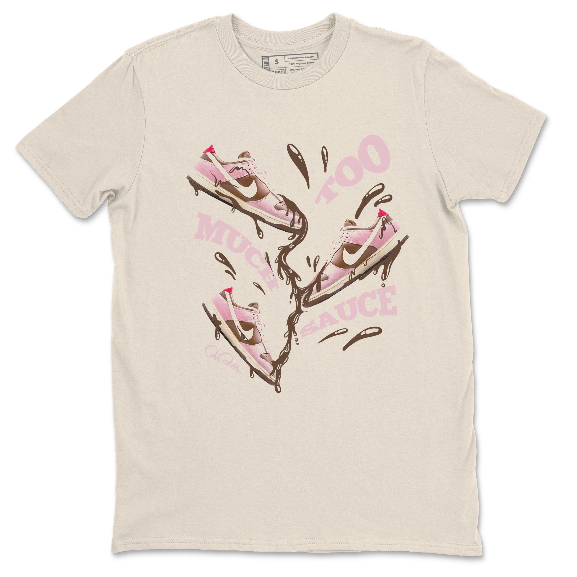 Too Much Sauce snkmatch Tees - Dunk Cacao Wow And Pink Foam