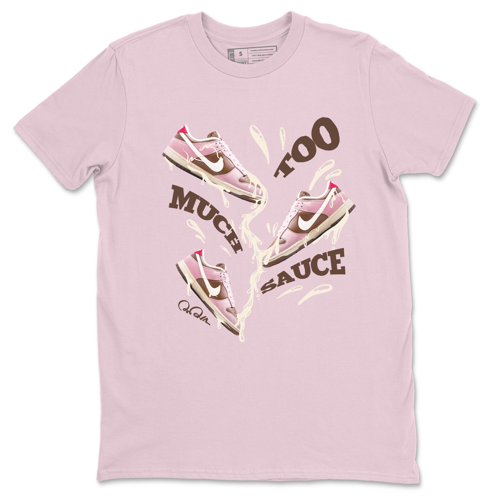Too Much Sauce snkmatch Tees - Dunk Cacao Wow And Pink Foam