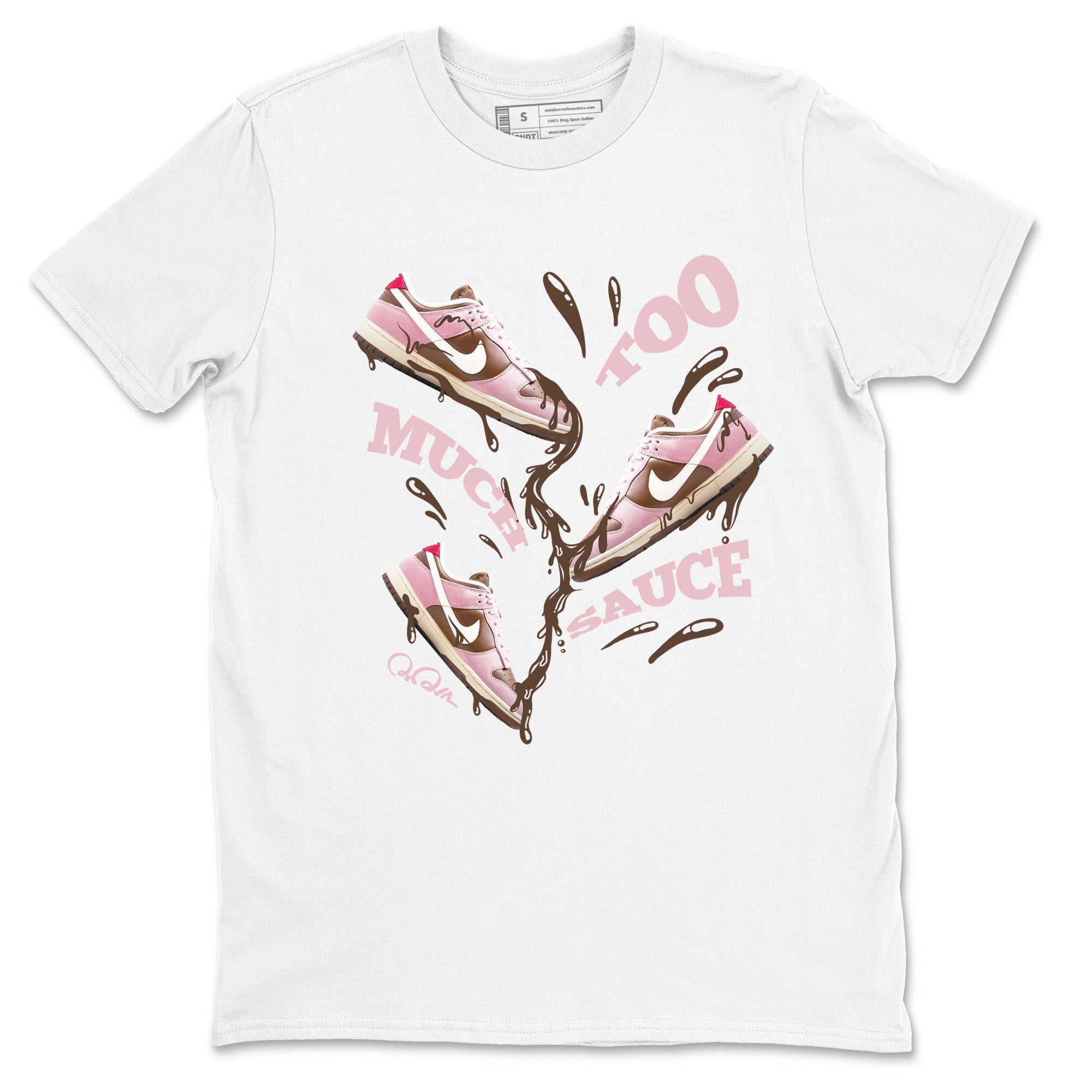 Too Much Sauce snkmatch Tees - Dunk Cacao Wow And Pink Foam