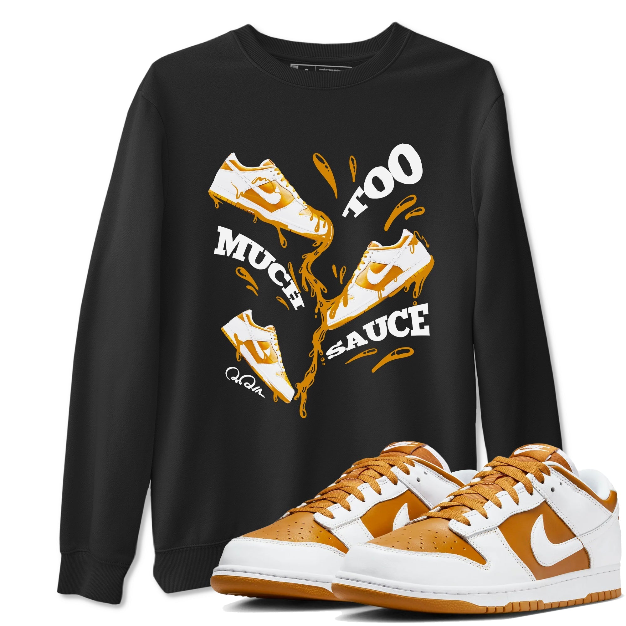 Too Much Sauce snkmatch Tees - Dunk Dark Curry