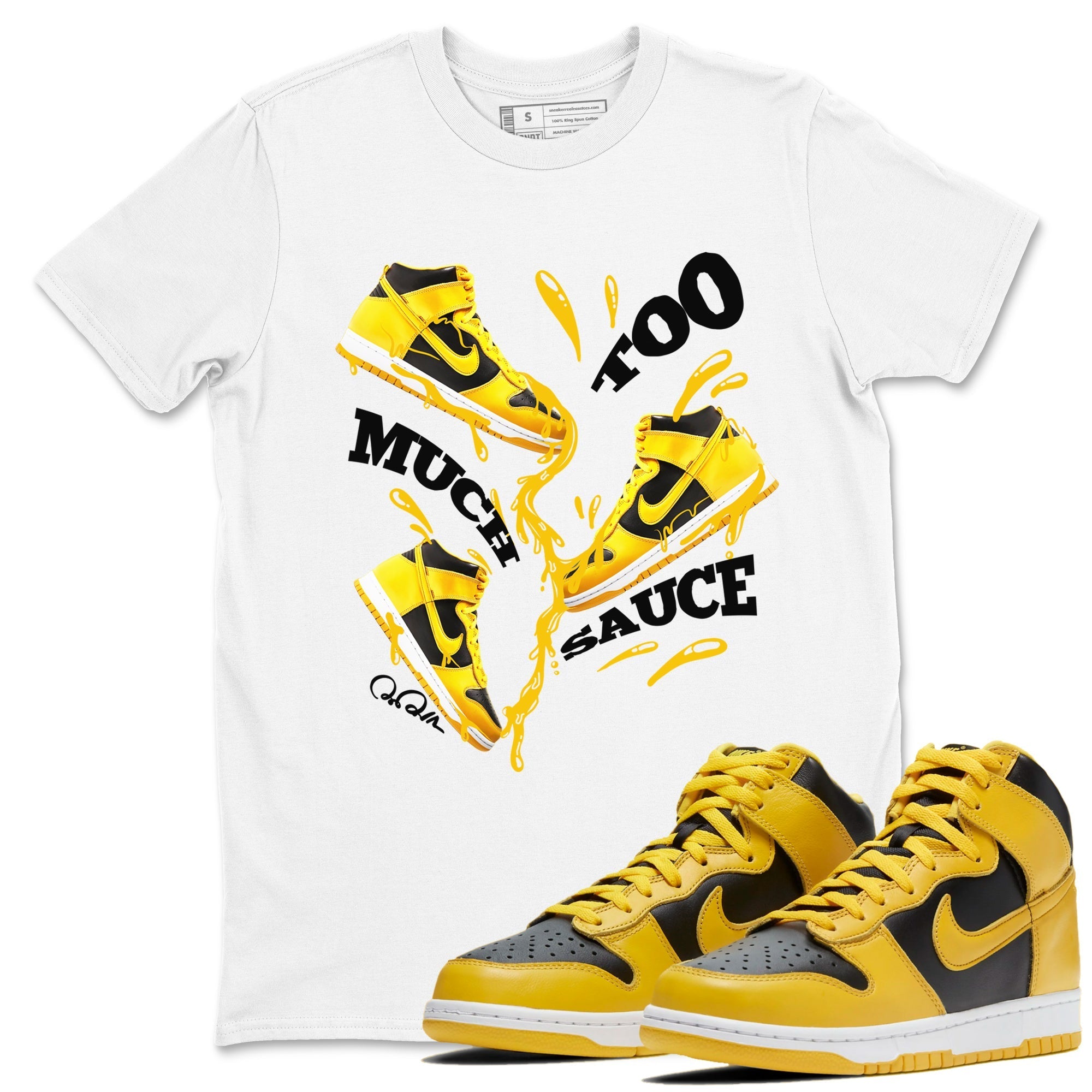 Too Much Sauce snkmatch Tees - Dunk High Pollen