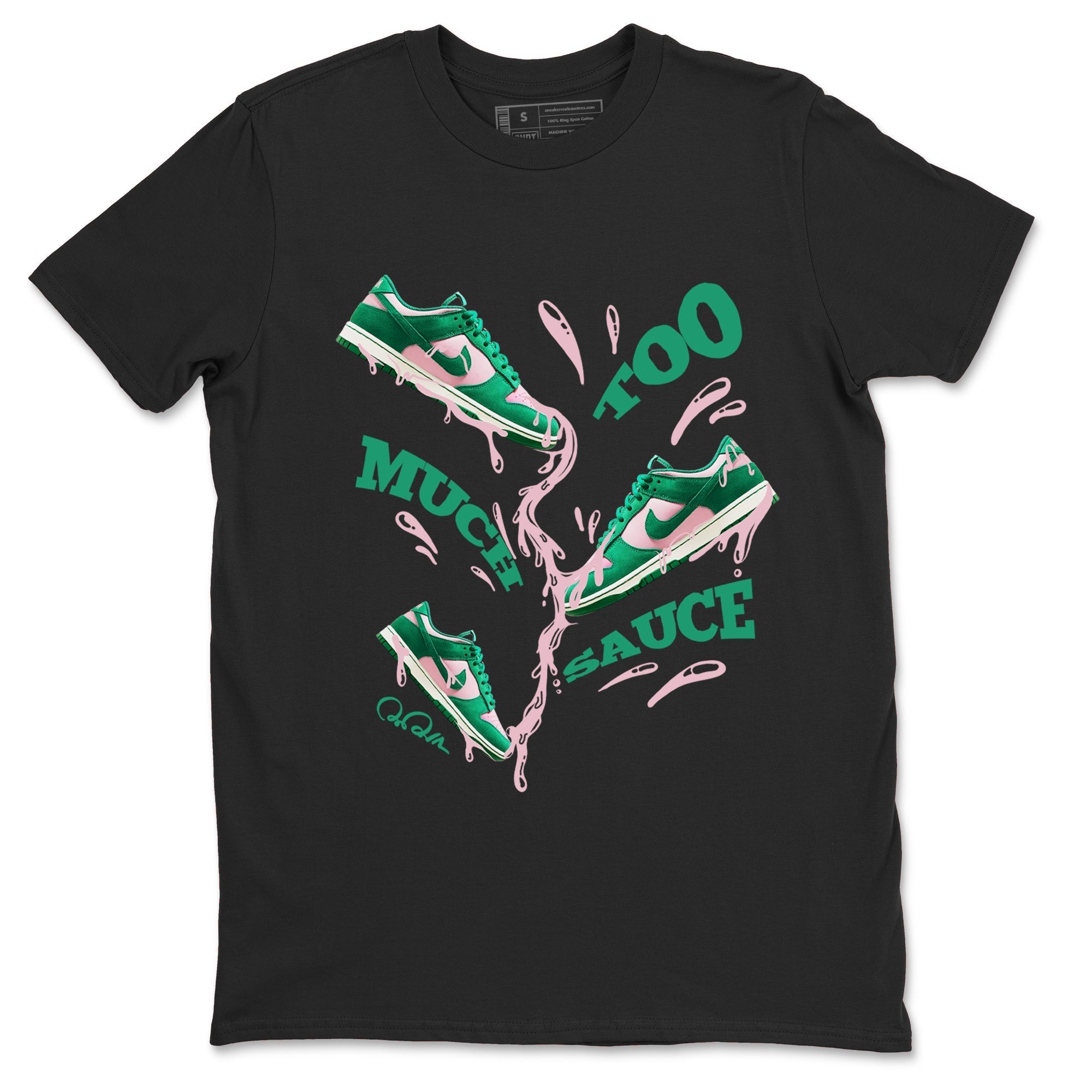 Too Much Sauce snkmatch Tees - Dunk Medium Soft Pink Malachite
