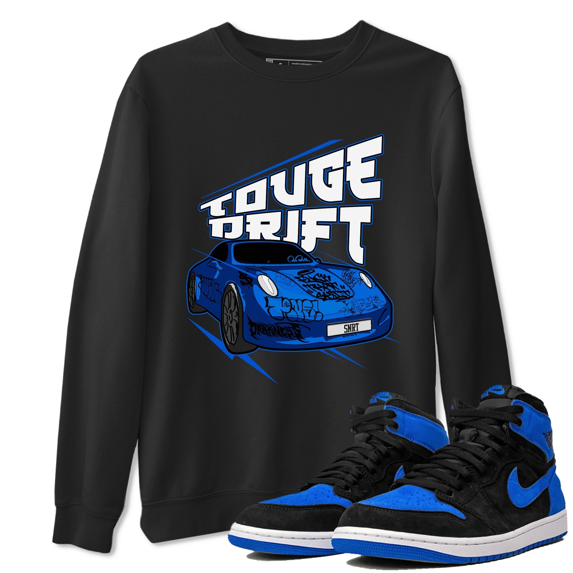 Touge Drift snkmatch Tee - Air Jordan 1 Royal ReImagined