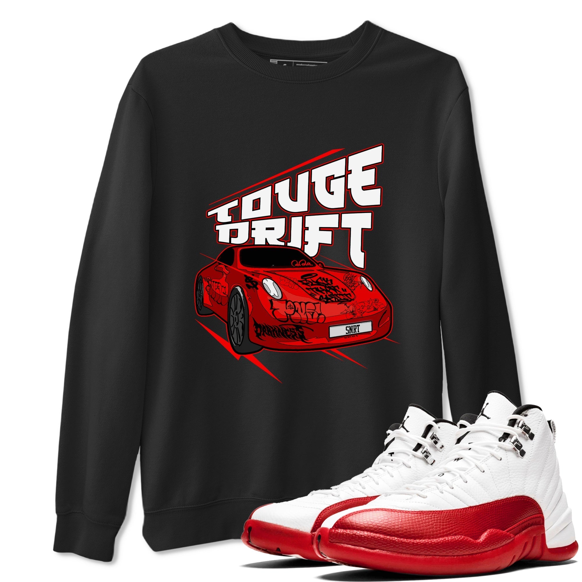 Touge Drift snkmatch Tee - Air Jordan 12 Cherry