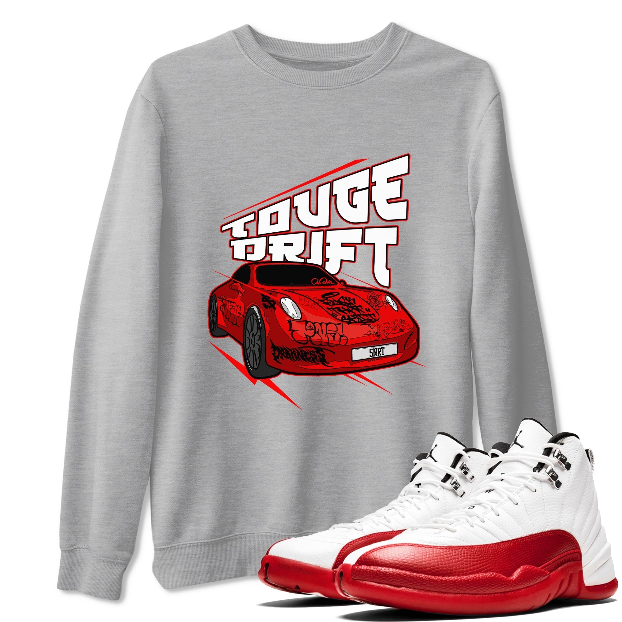 Touge Drift snkmatch Tee - Air Jordan 12 Cherry