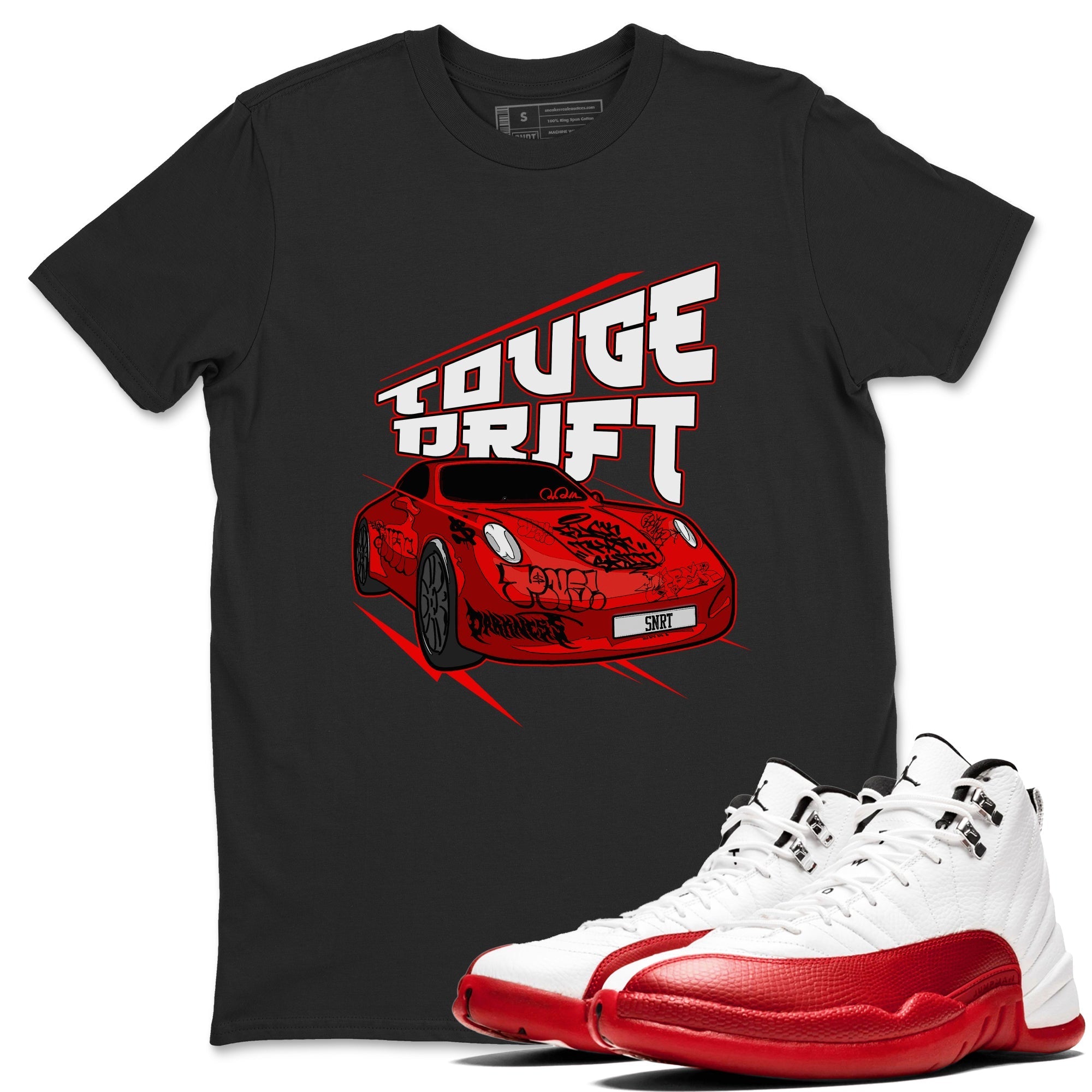 Touge Drift snkmatch Tee - Air Jordan 12 Cherry