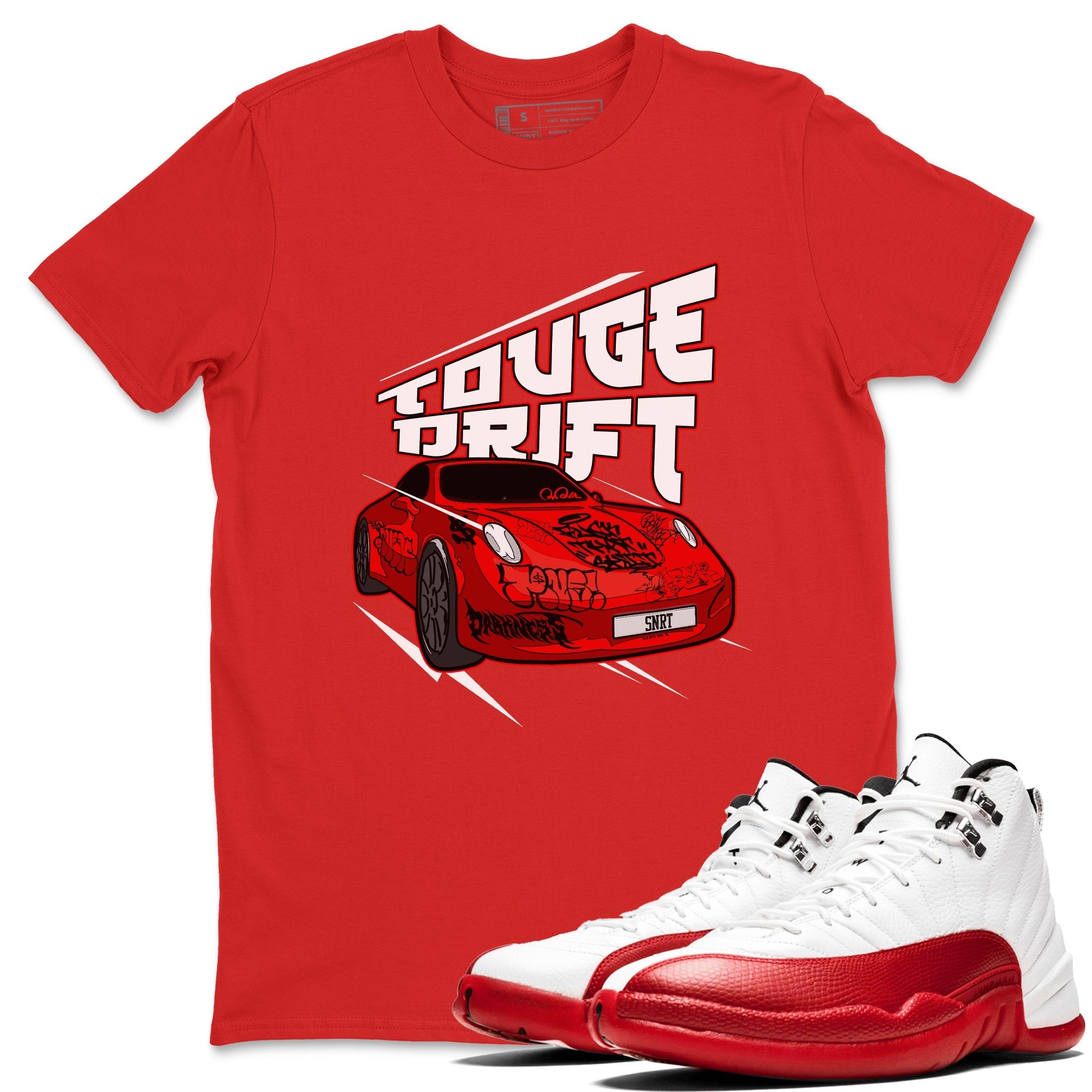 Touge Drift snkmatch Tee - Air Jordan 12 Cherry