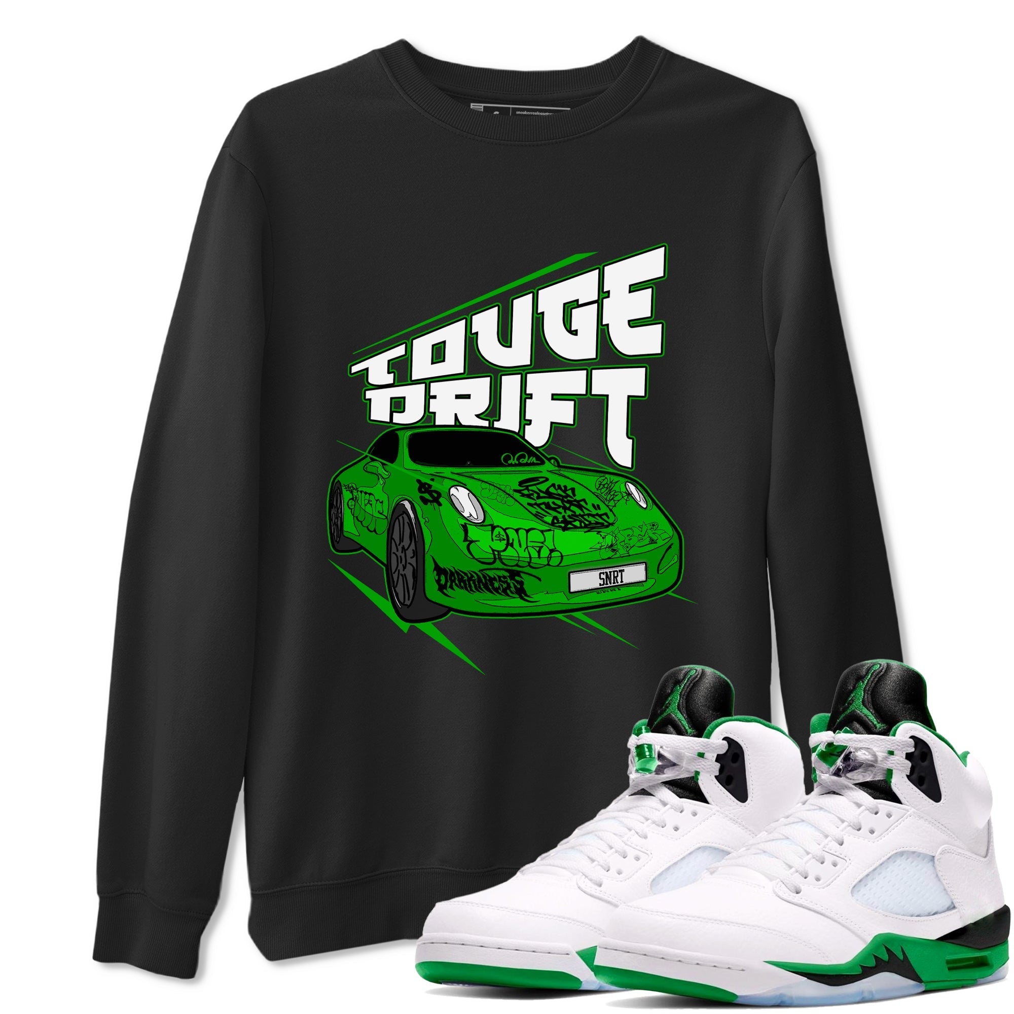 Touge Drift snkmatch Tee - Air Jordan 5 Lucky Green