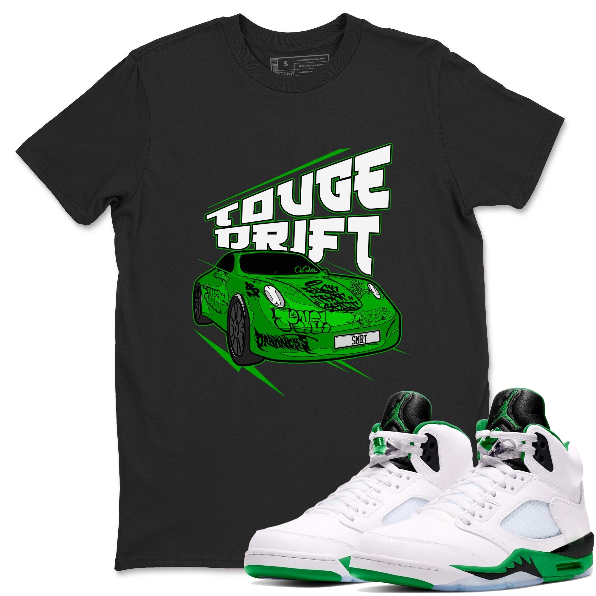 Touge Drift snkmatch Tee - Air Jordan 5 Lucky Green